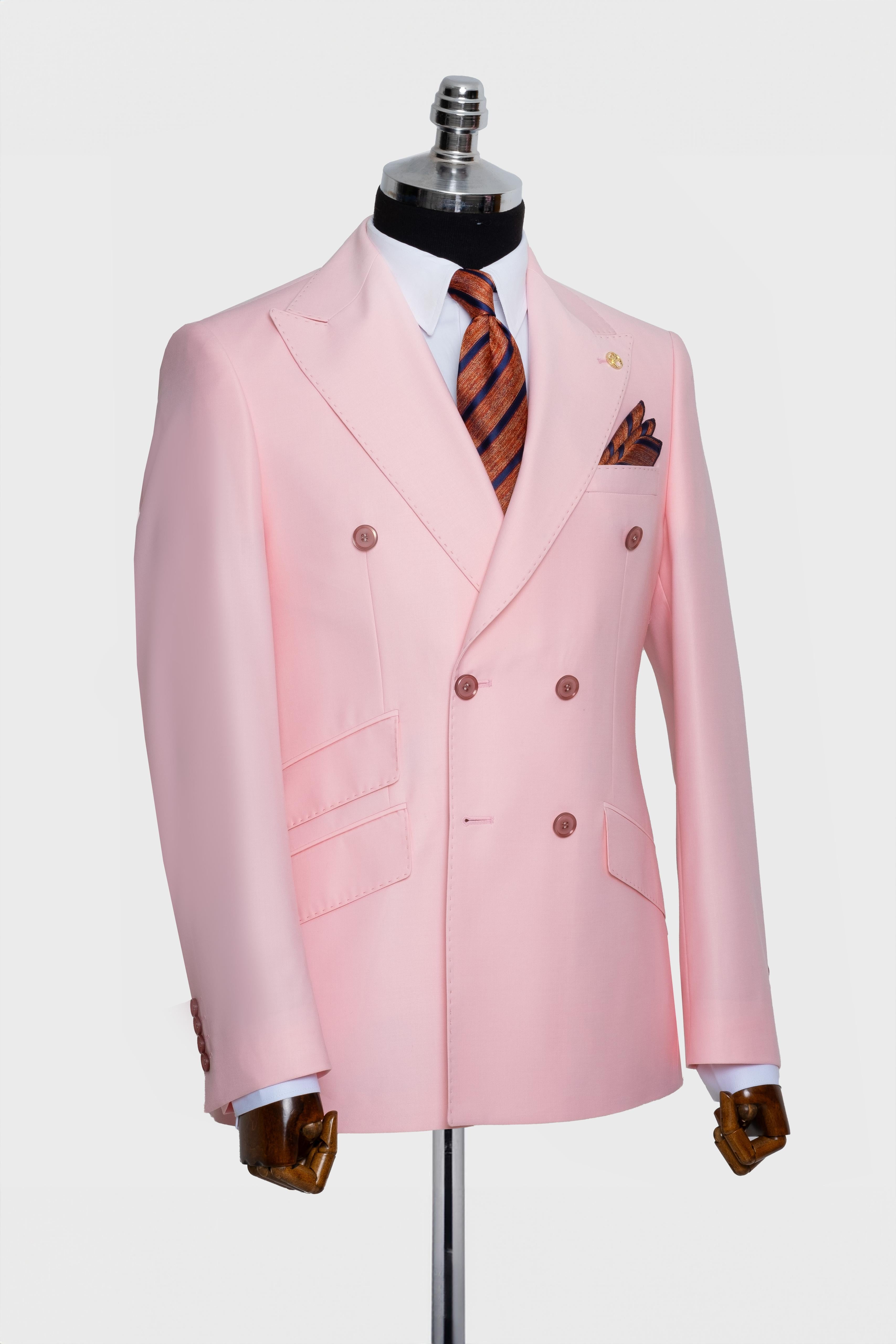 DOUBLE BREASTED SUIT PINK