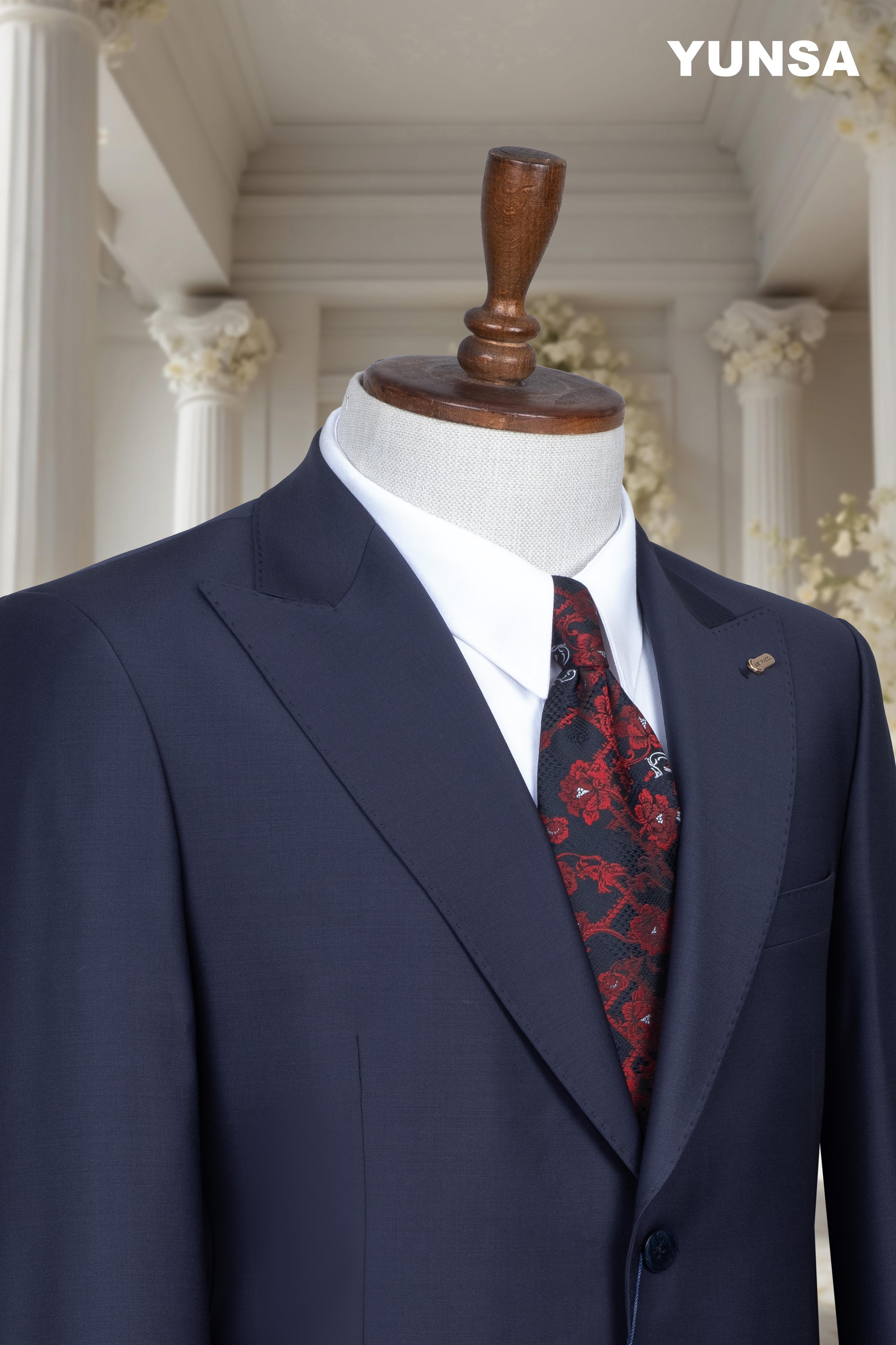 ITALIAN TAILORED FIT 100% WOOL SUIT