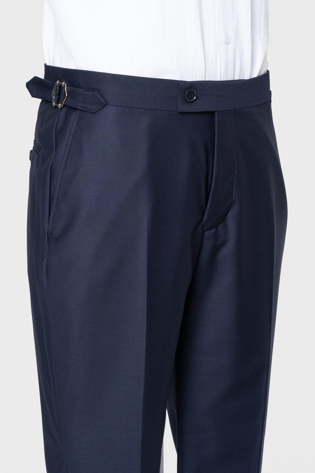 DOUBLE BREASTED SUIT NAVY BLUE - GOLD BUTTON