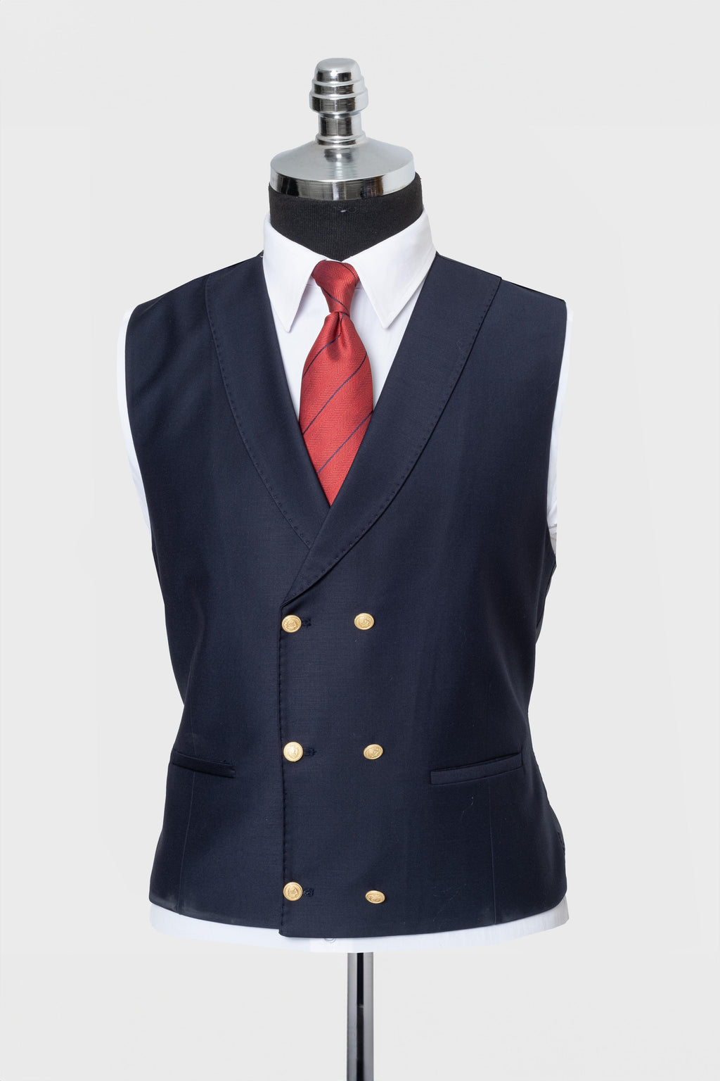 CLASSIC VEST SUIT NAVY BLUE - GOLD BUTTON