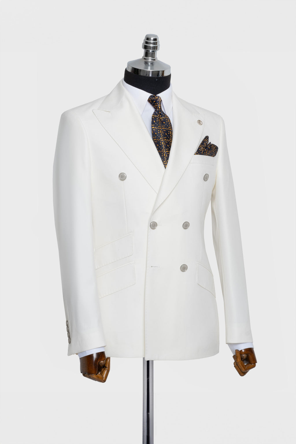 DOUBLE BREASTED SUIT WHITE