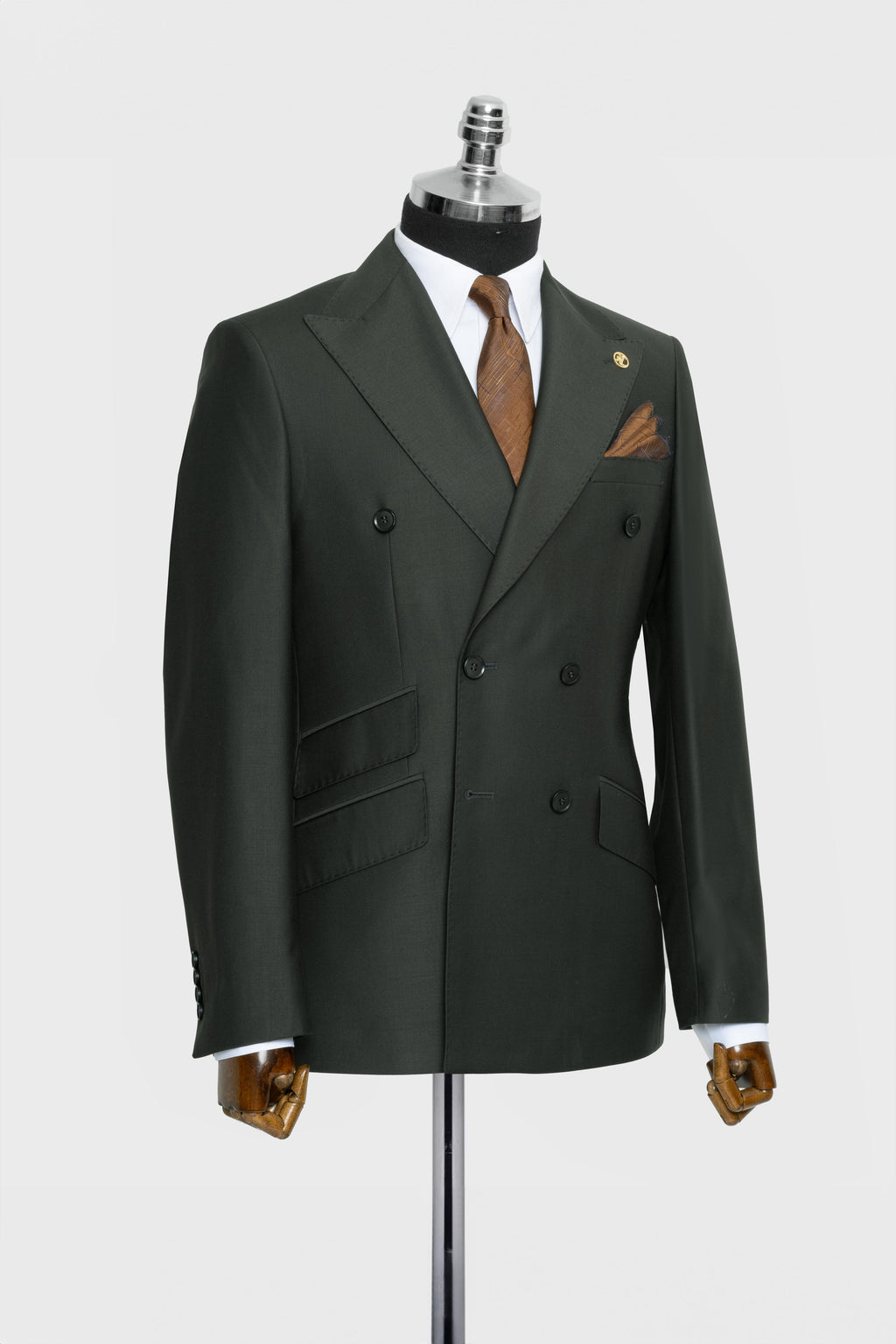 DOUBLE BREASTED SUIT GREEN