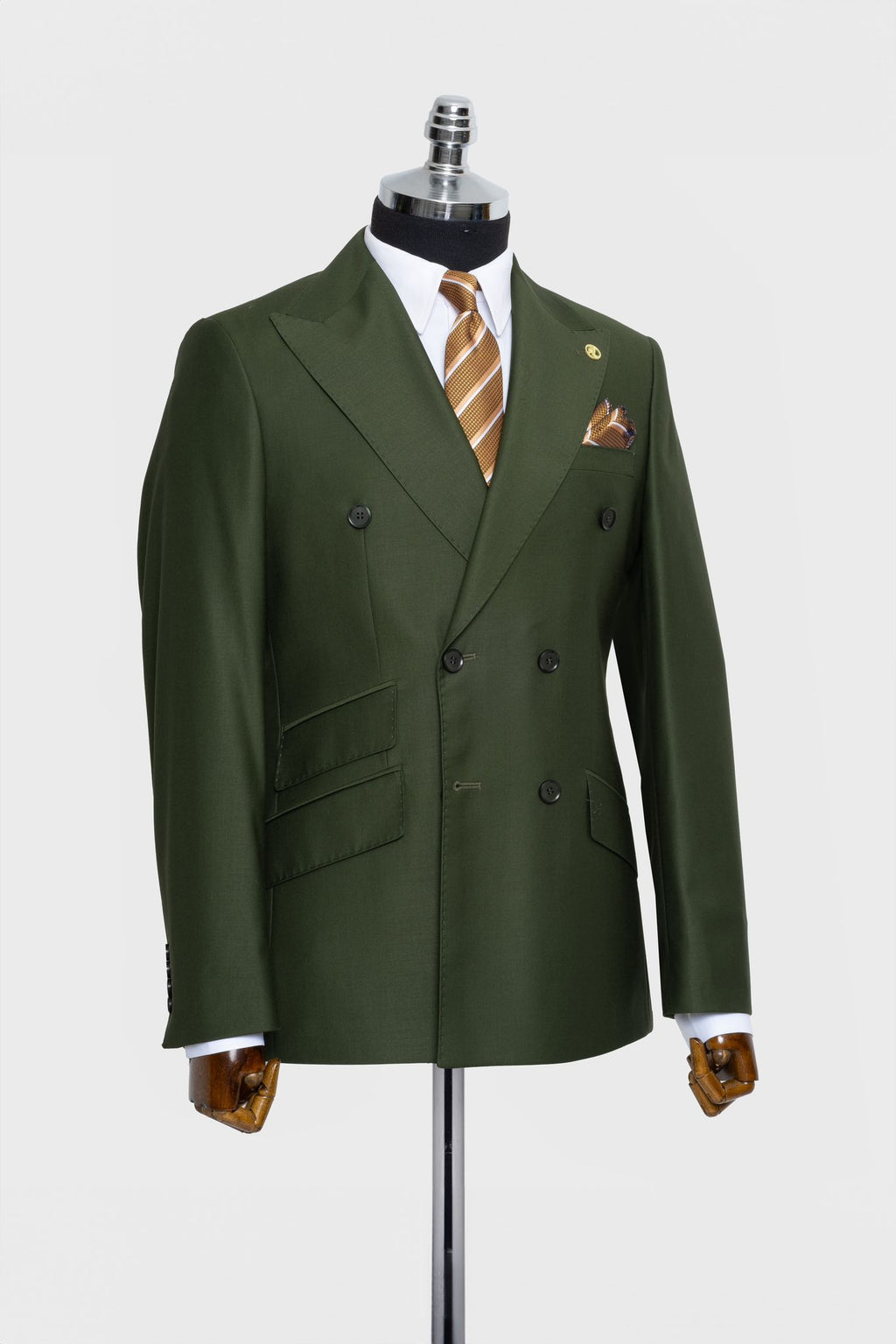 DOUBLE BREASTED SUIT GREEN