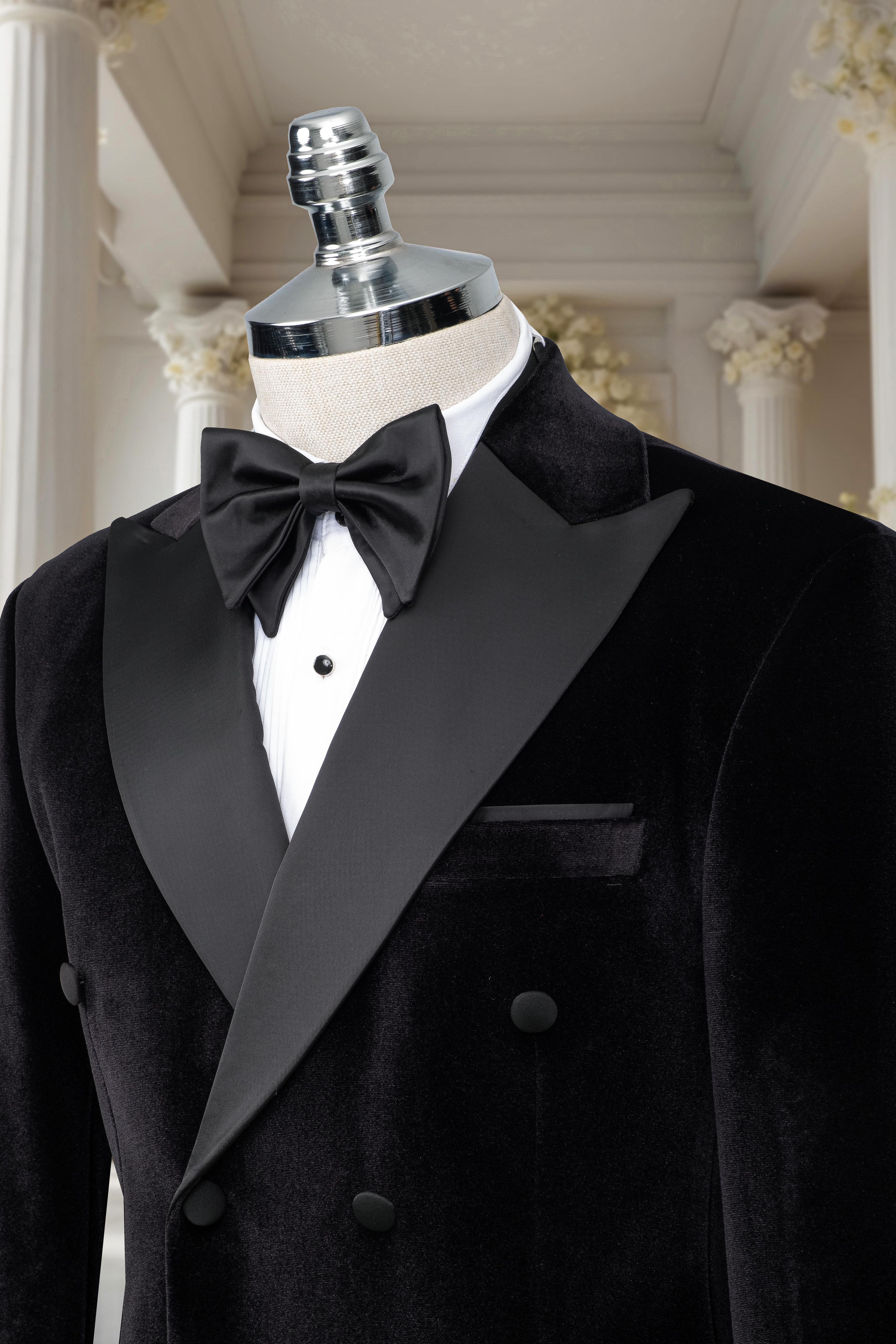 BLACK VELVET DOUBLE BREASTED TUXEDO