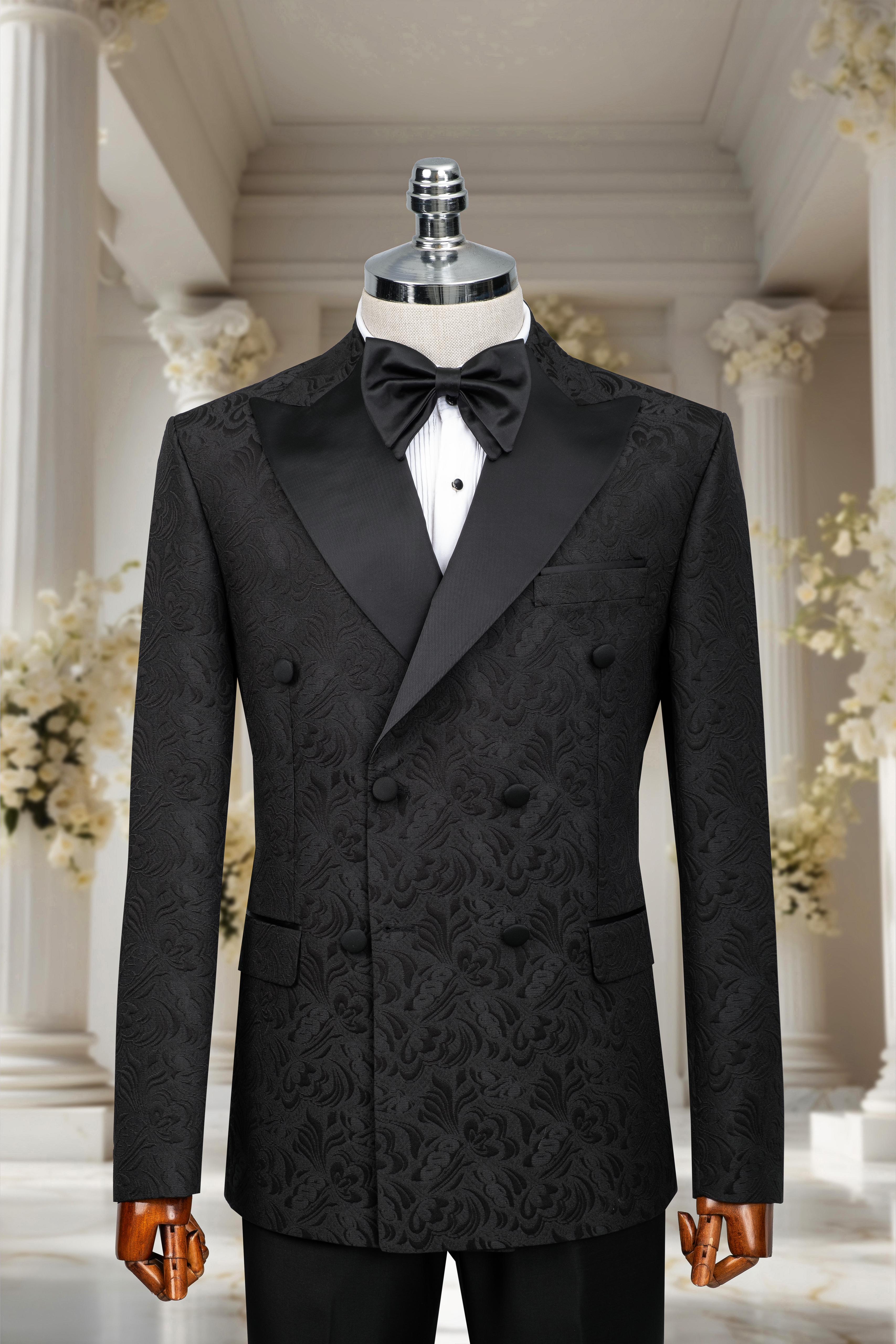 BLACK JACQUARD TUXEDO