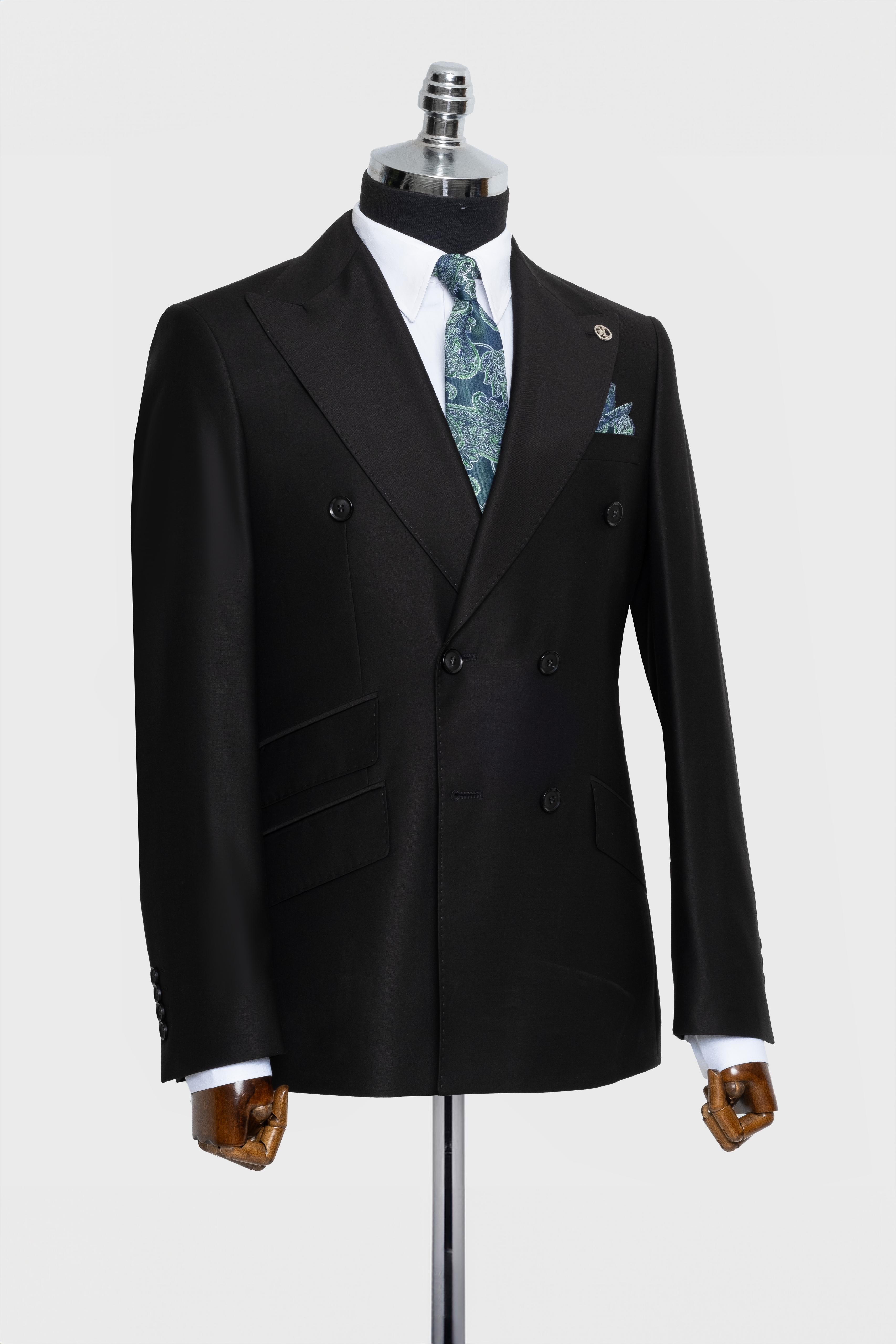 DOUBLE BREASTED SUIT BLACK