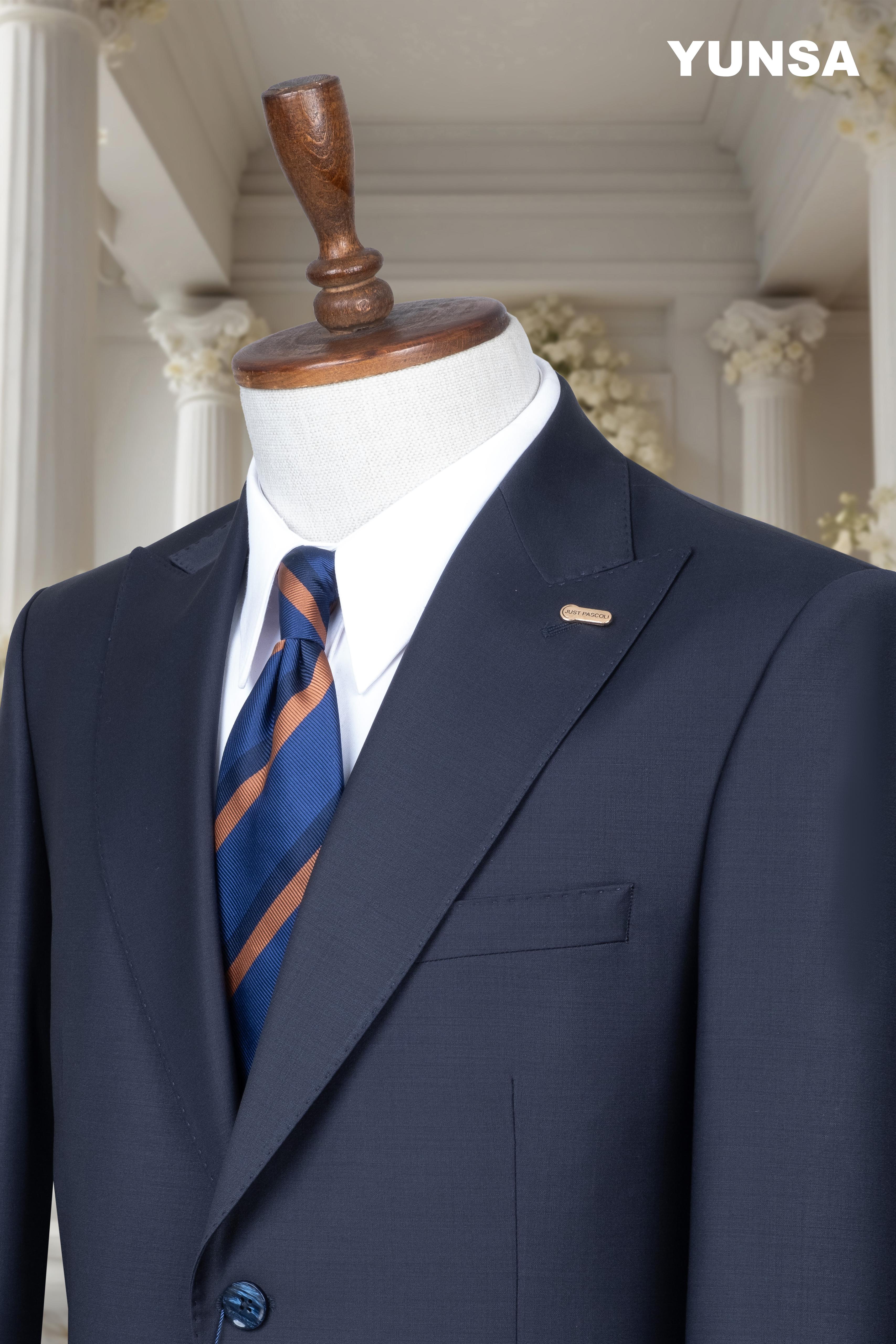 ITALIAN TAILORED FIT 100% WOOL SUIT