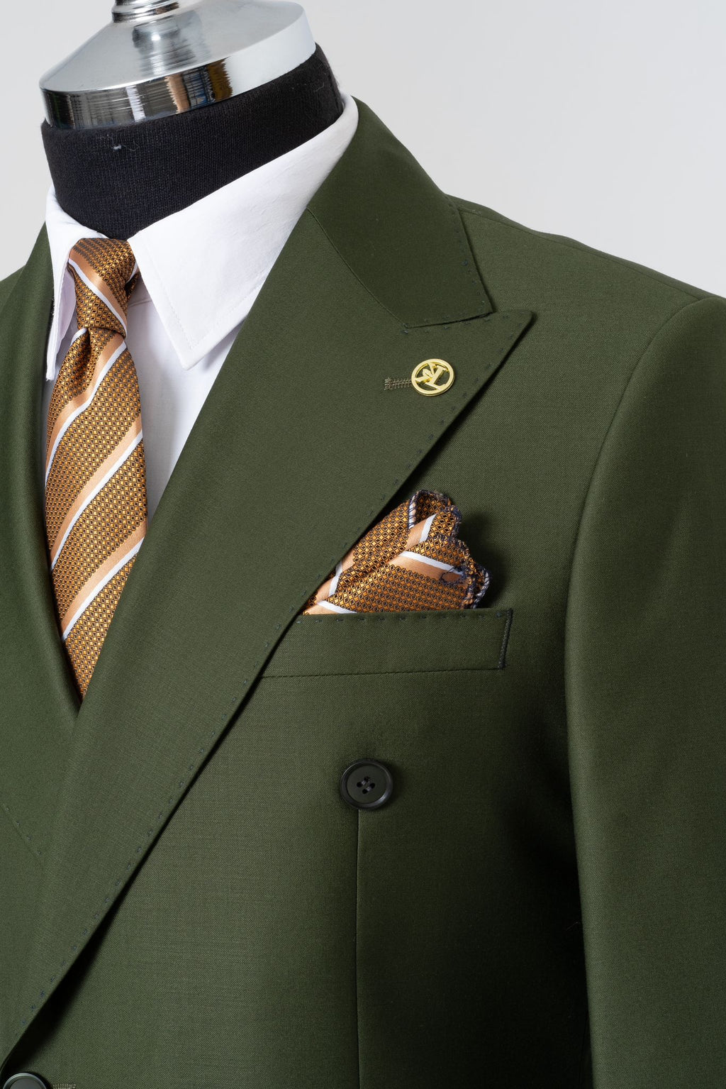 DOUBLE BREASTED SUIT GREEN