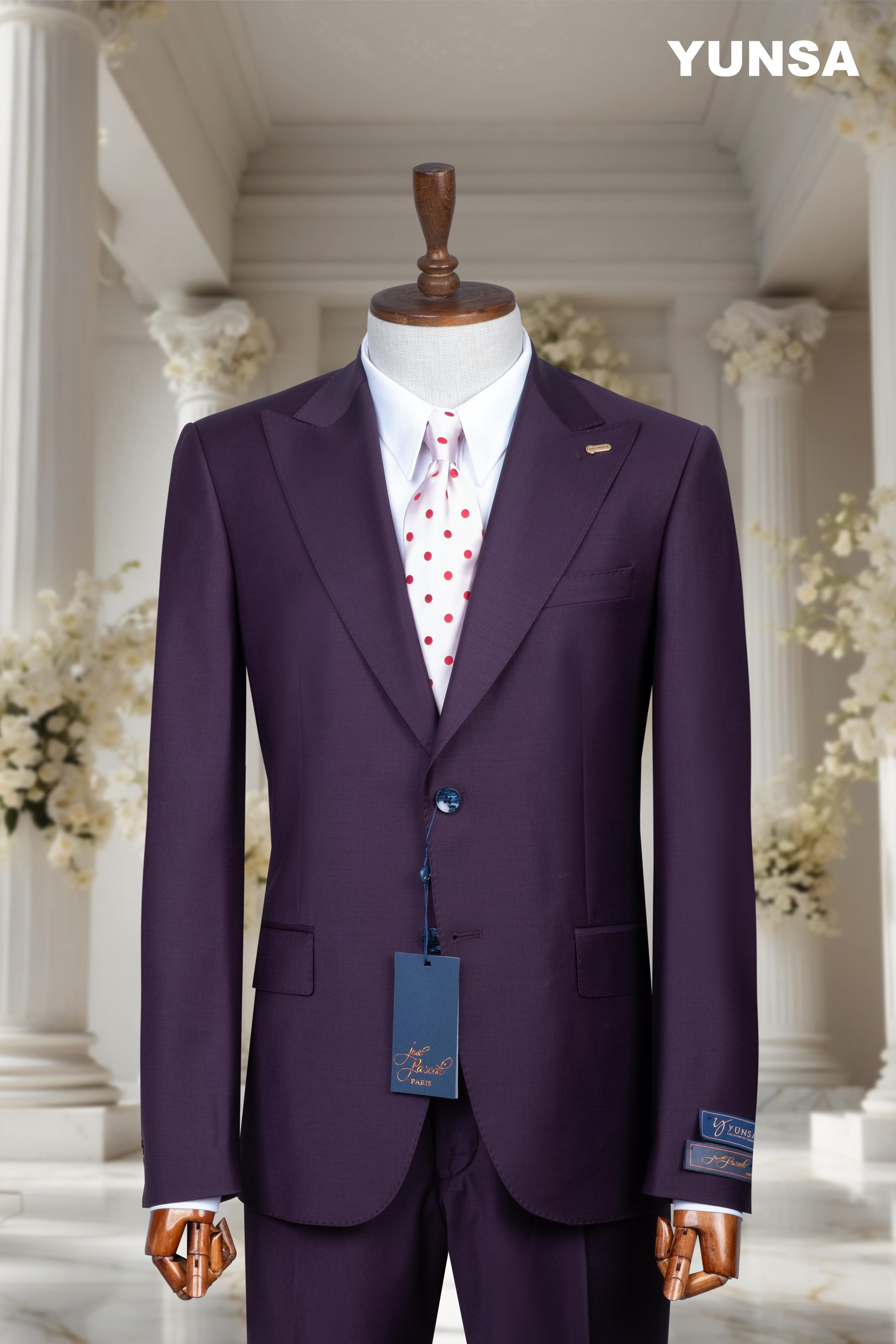 ITALIAN TAILORED FIT 100% WOOL SUIT