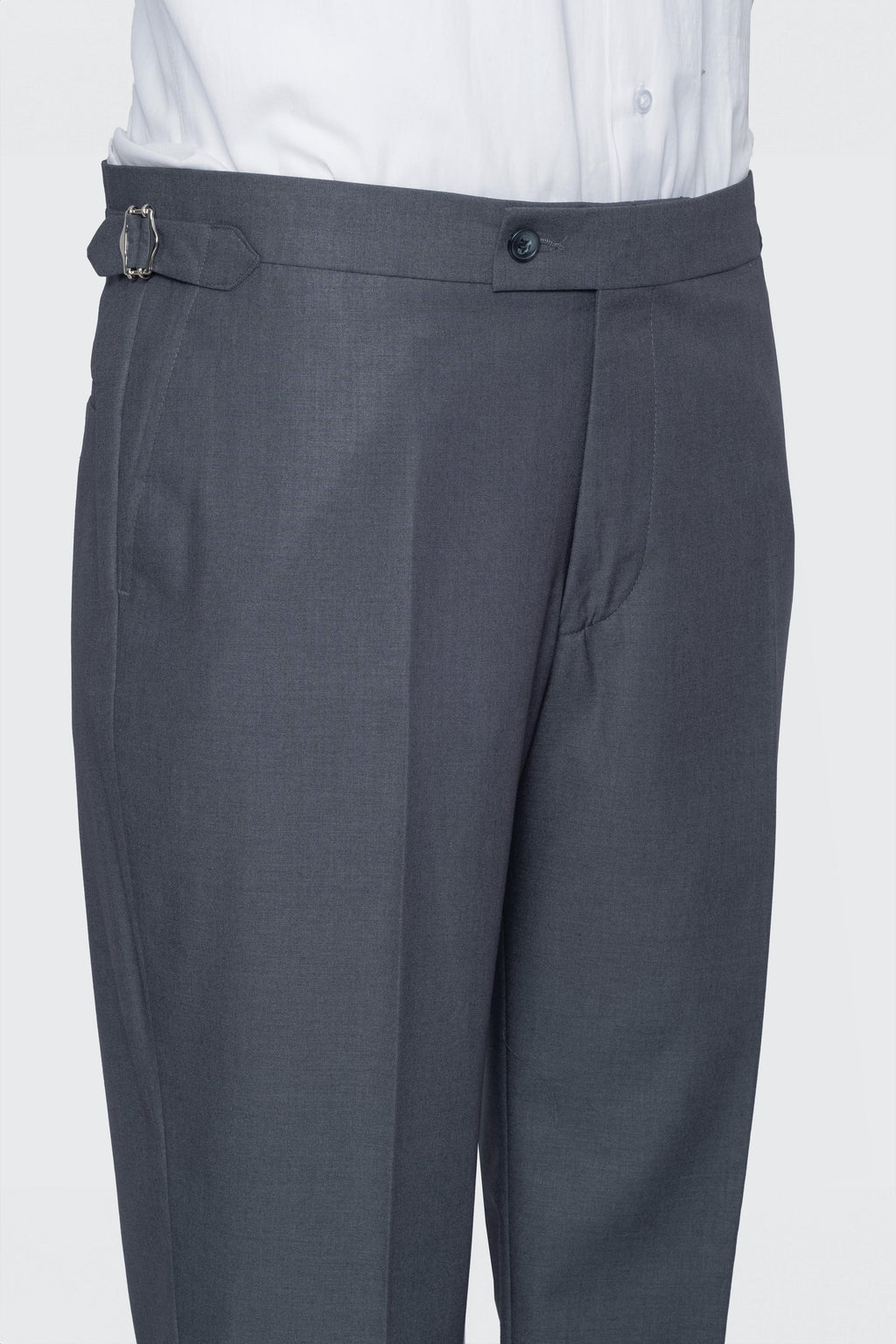 DOUBLE BREASTED SUIT GRAY - GOLD BUTTON