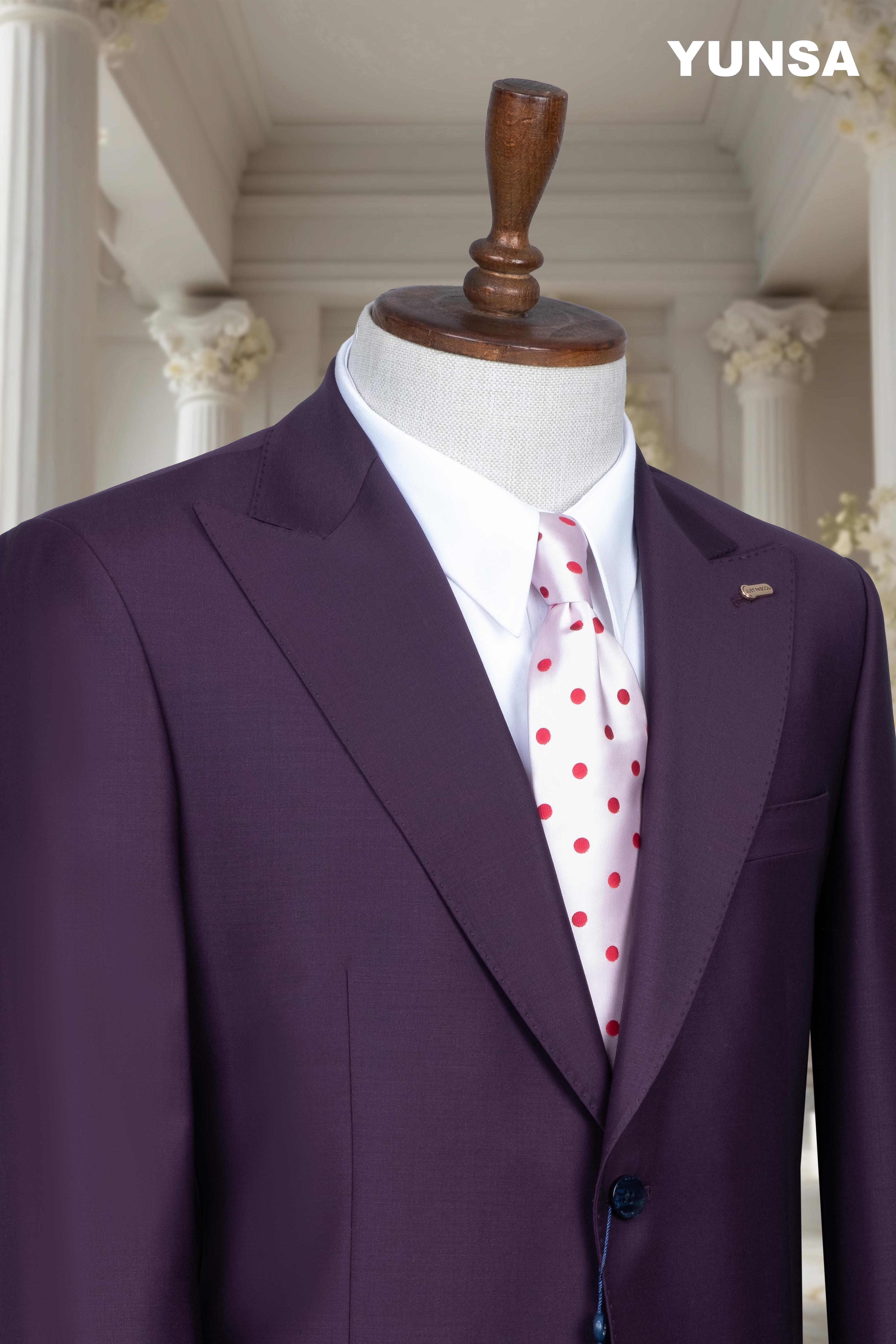 ITALIAN TAILORED FIT 100% WOOL SUIT