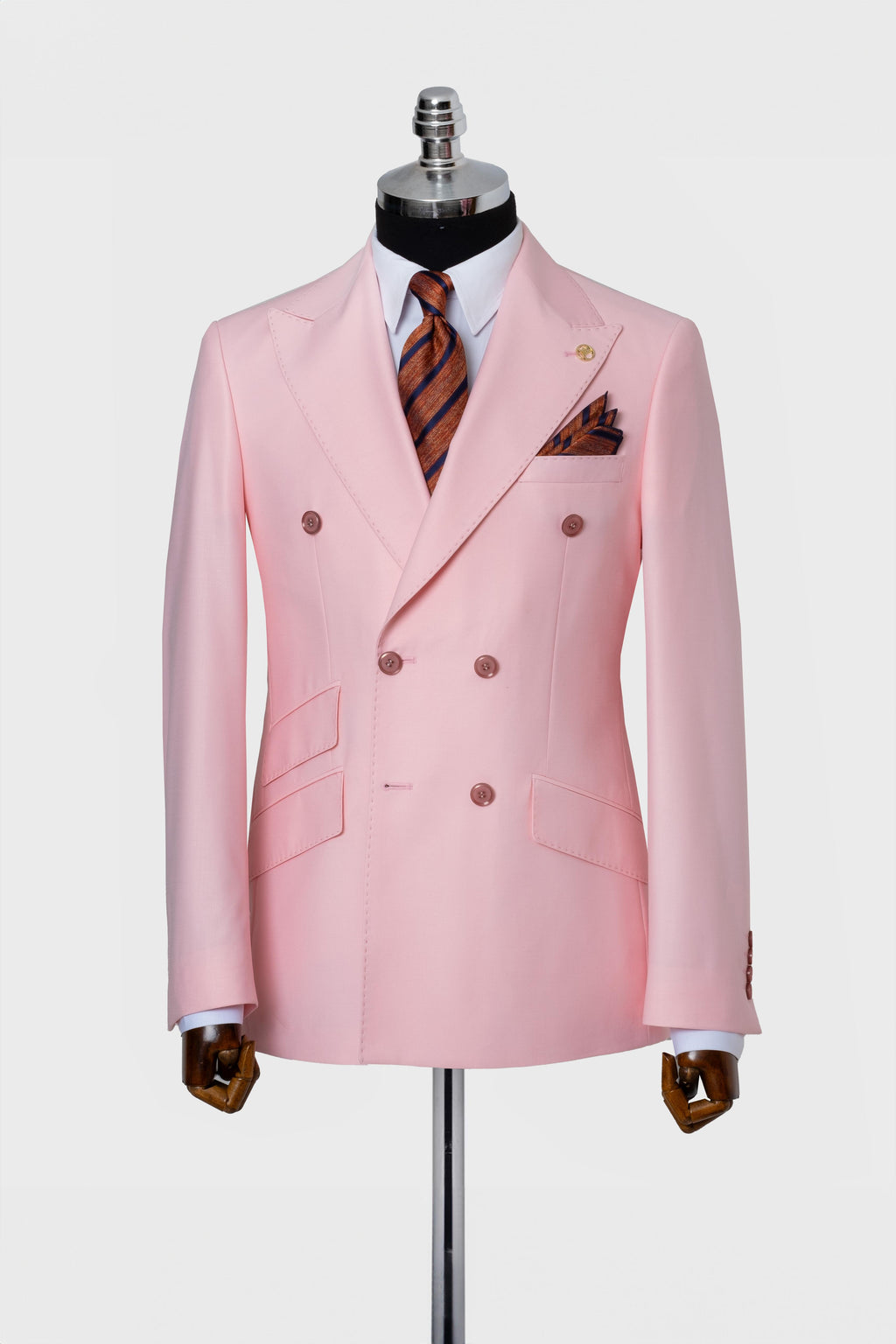 DOUBLE BREASTED SUIT PINK