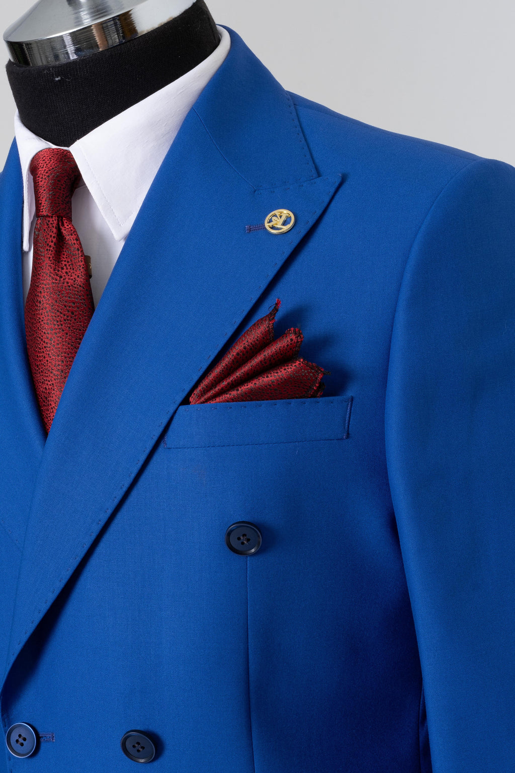 DOUBLE BREASTED SUIT BLUE