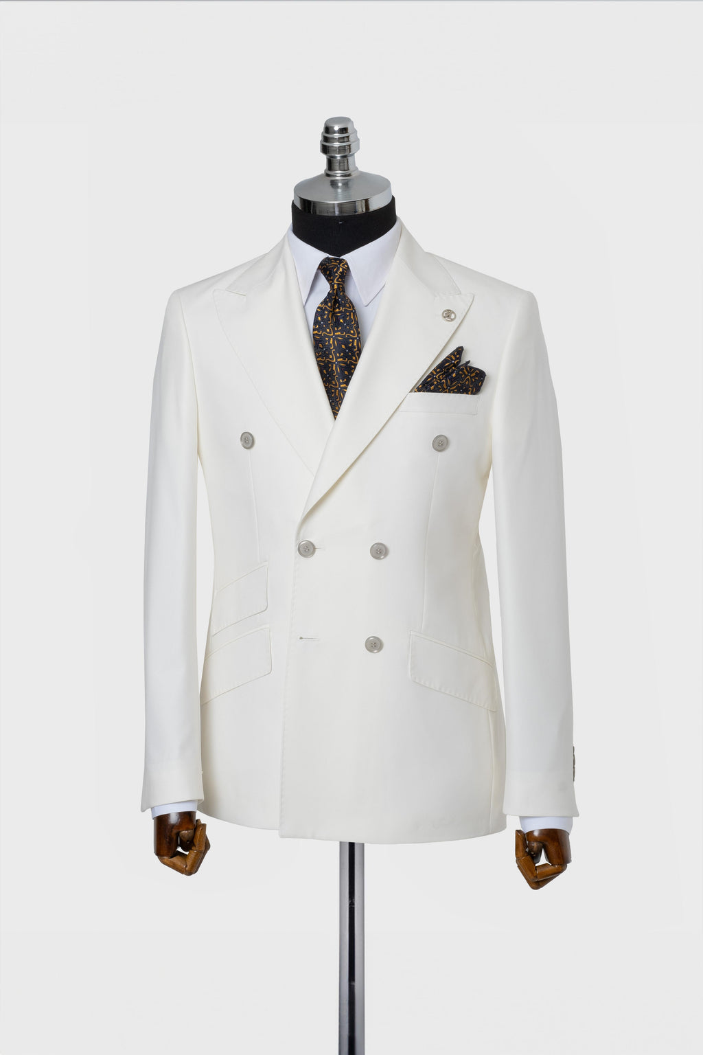 DOUBLE BREASTED SUIT WHITE