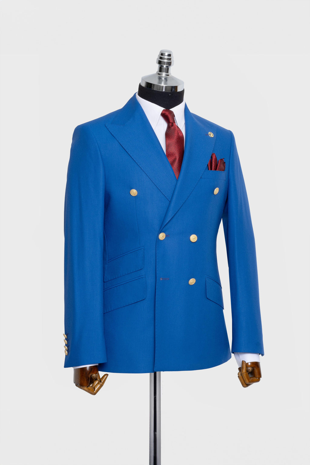 DOUBLE BREASTED SUIT BLUE - GOLD BUTTON