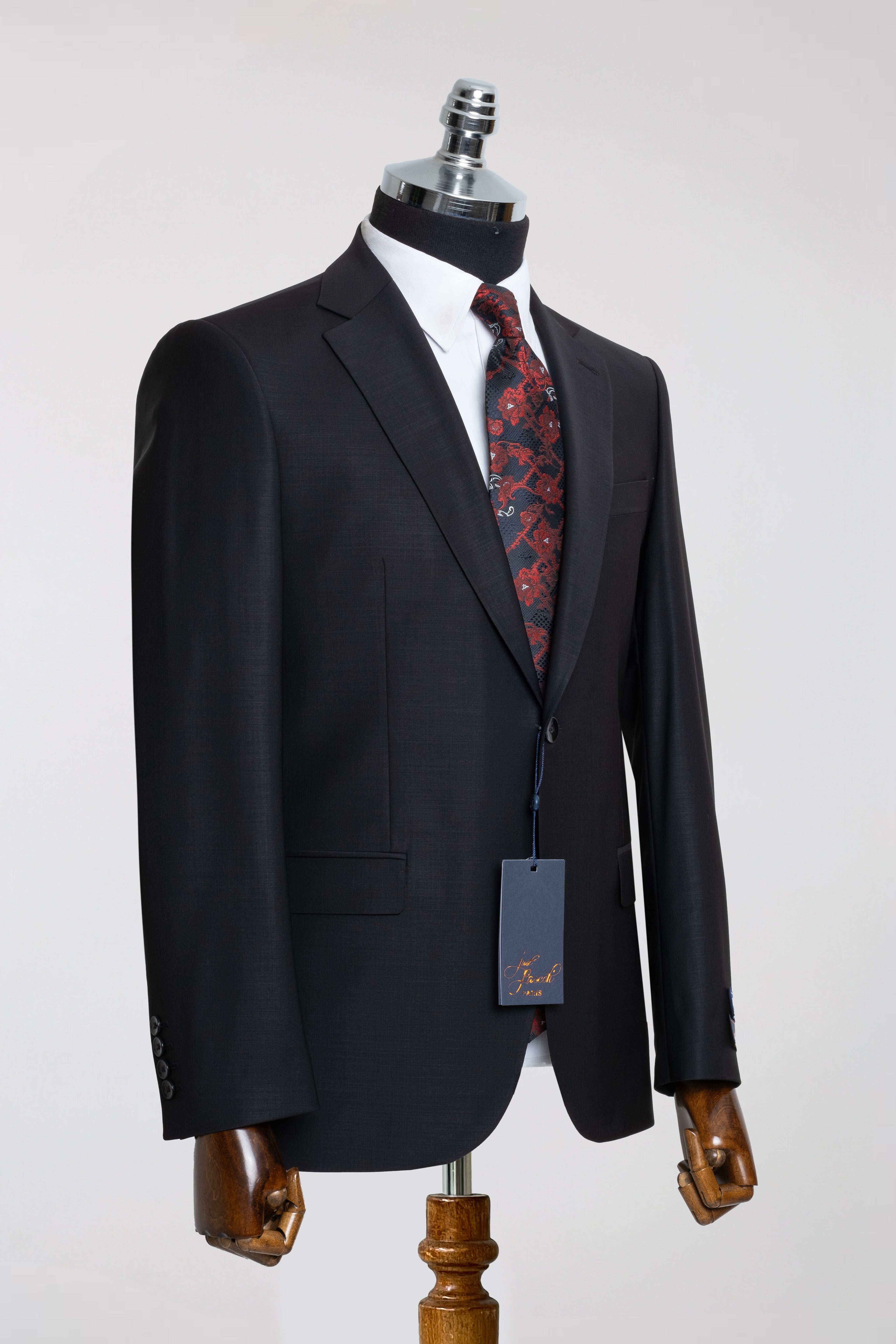 BLACK WOOL SUIT