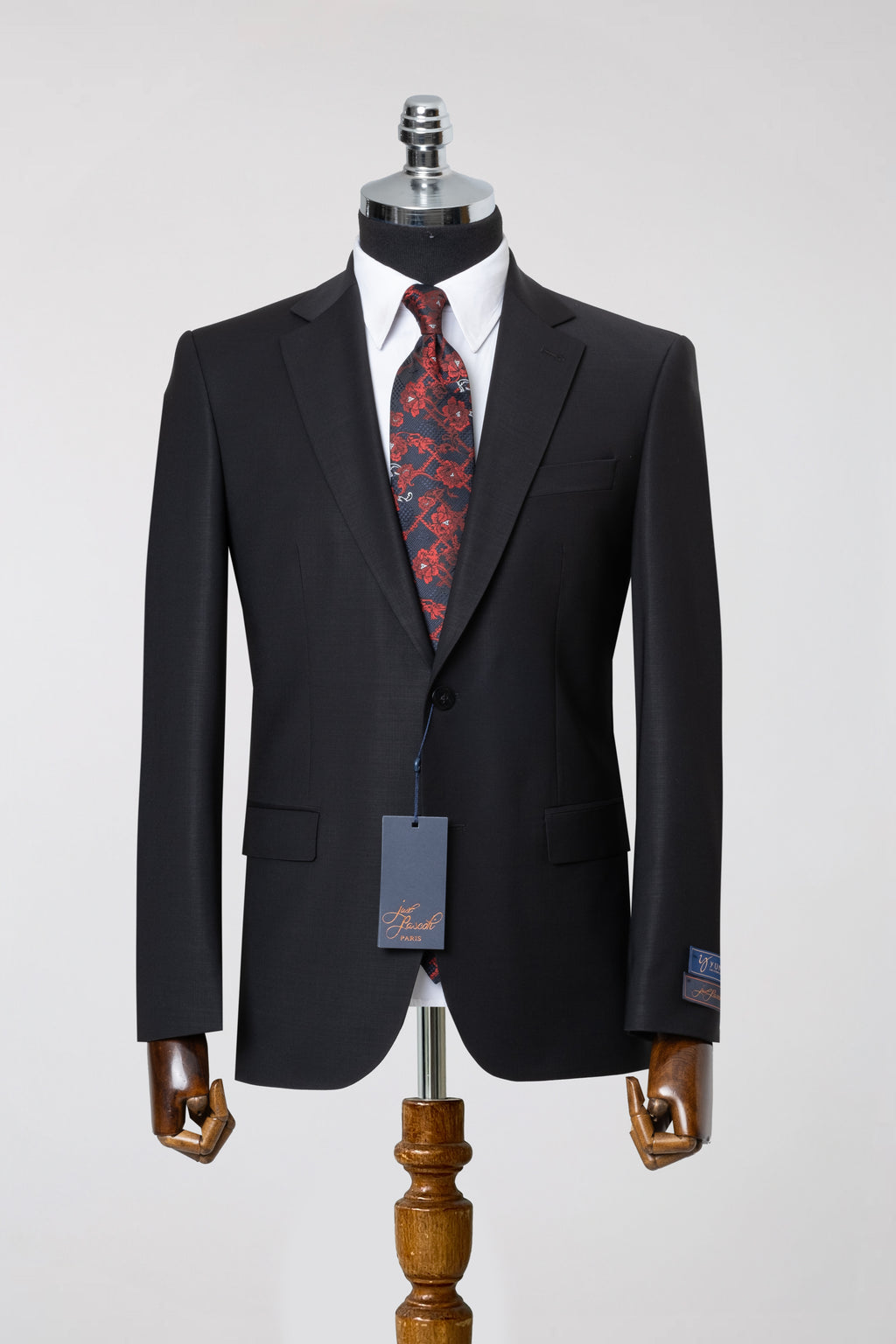 BLACK WOOL SUIT