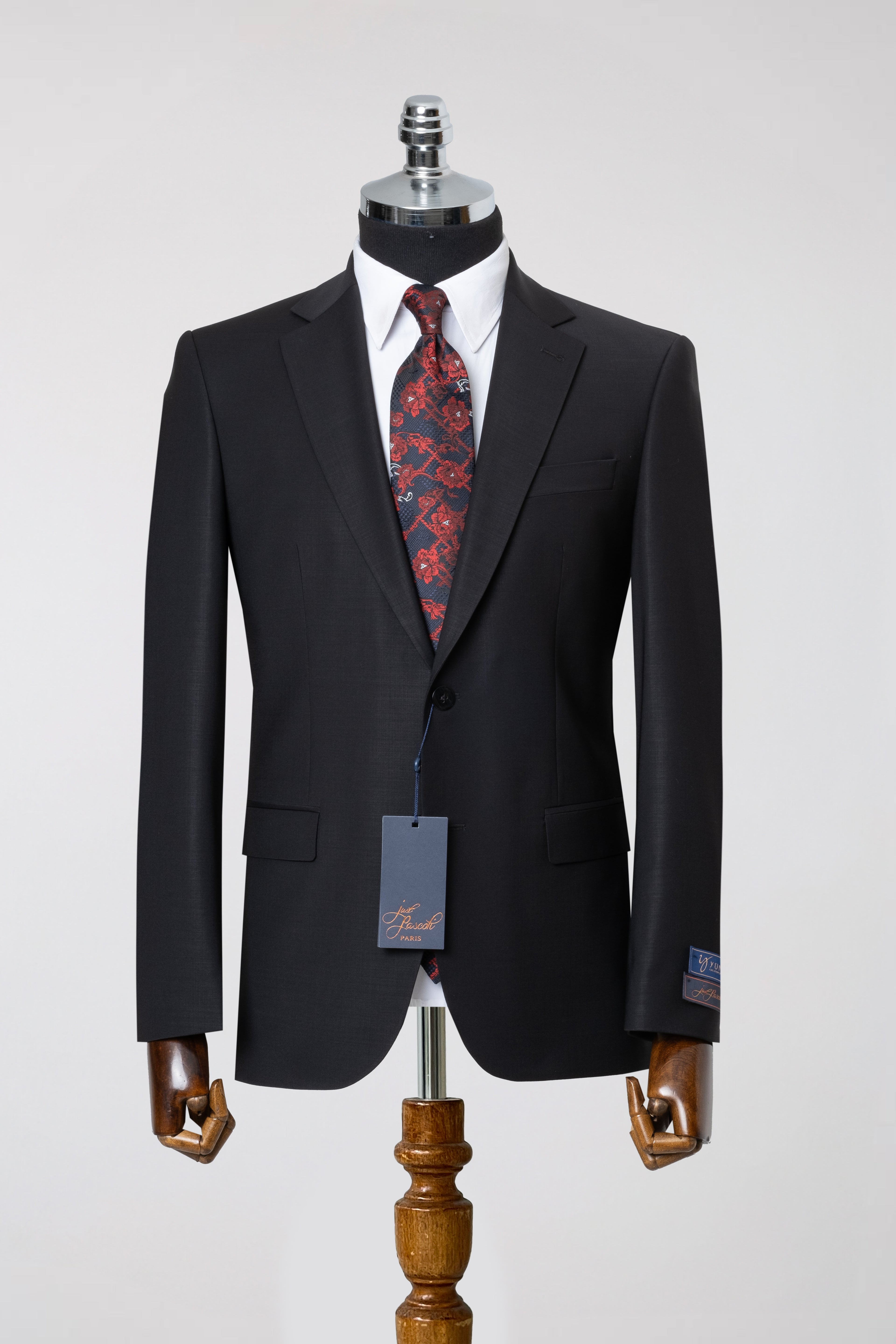 BLACK WOOL SUIT