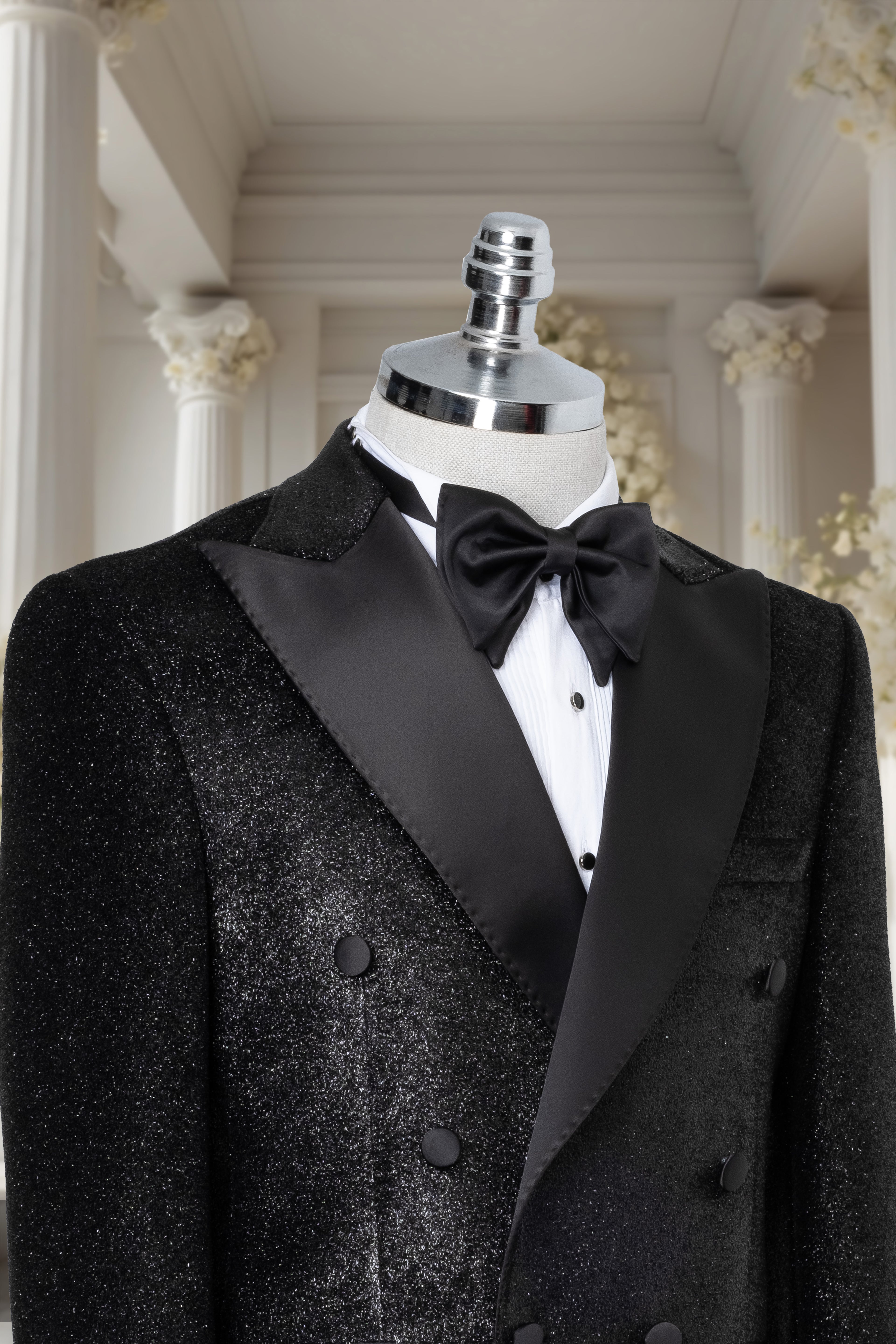 BLACK DOUBLE BREASTED TUXEDO