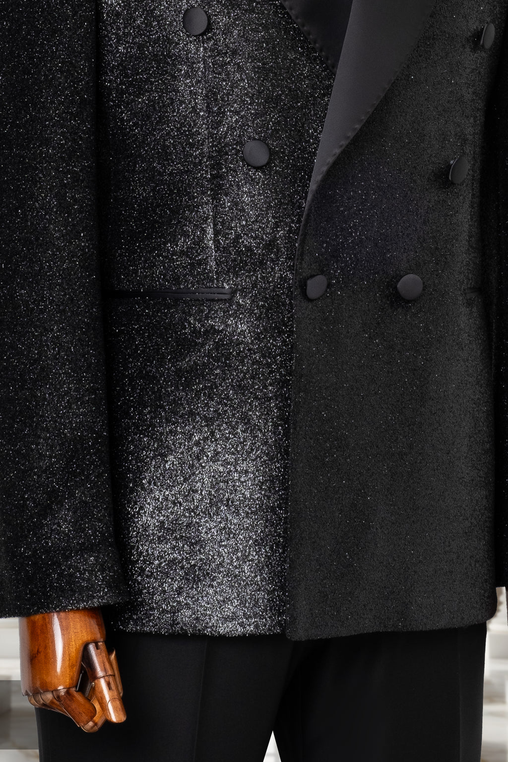 BLACK DOUBLE BREASTED TUXEDO