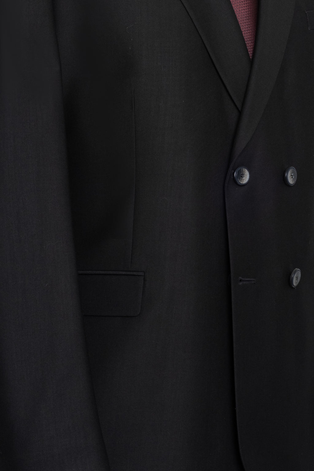 BLACK DOUBLE BREASTED SUIT