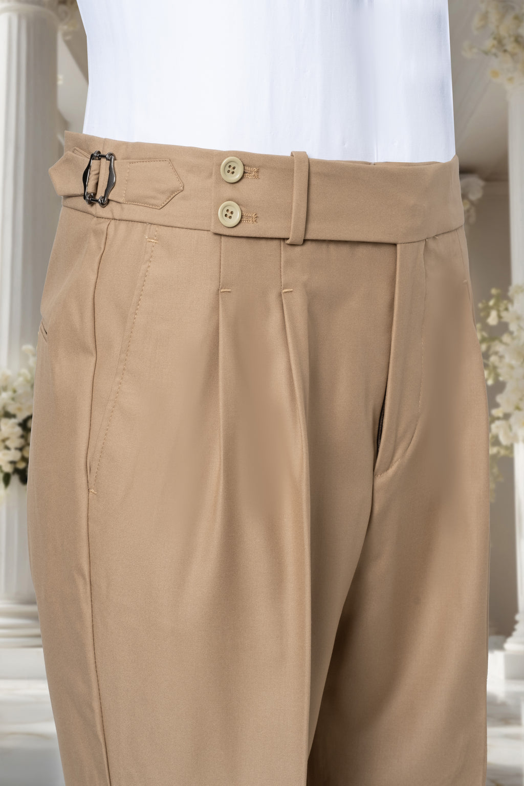 BEIGE DOUBLE BREASTED SUITS