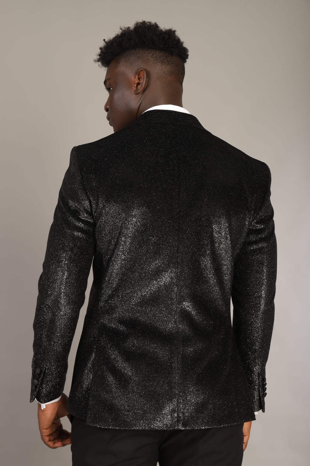 BLACK DOUBLE BREASTED TUXEDO