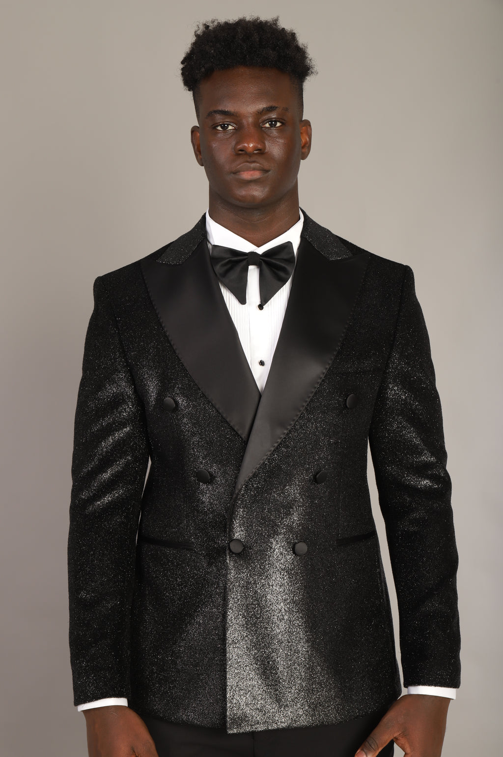 BLACK DOUBLE BREASTED TUXEDO