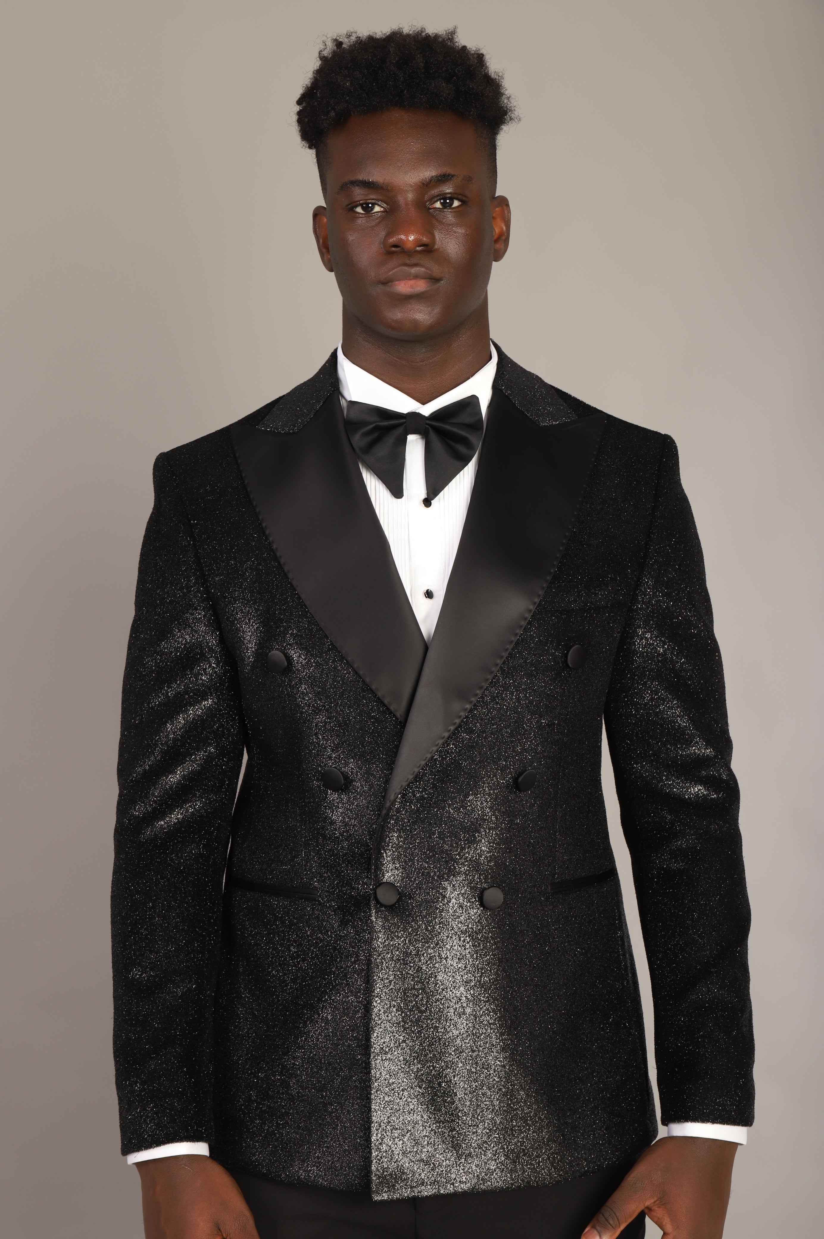 BLACK DOUBLE BREASTED TUXEDO