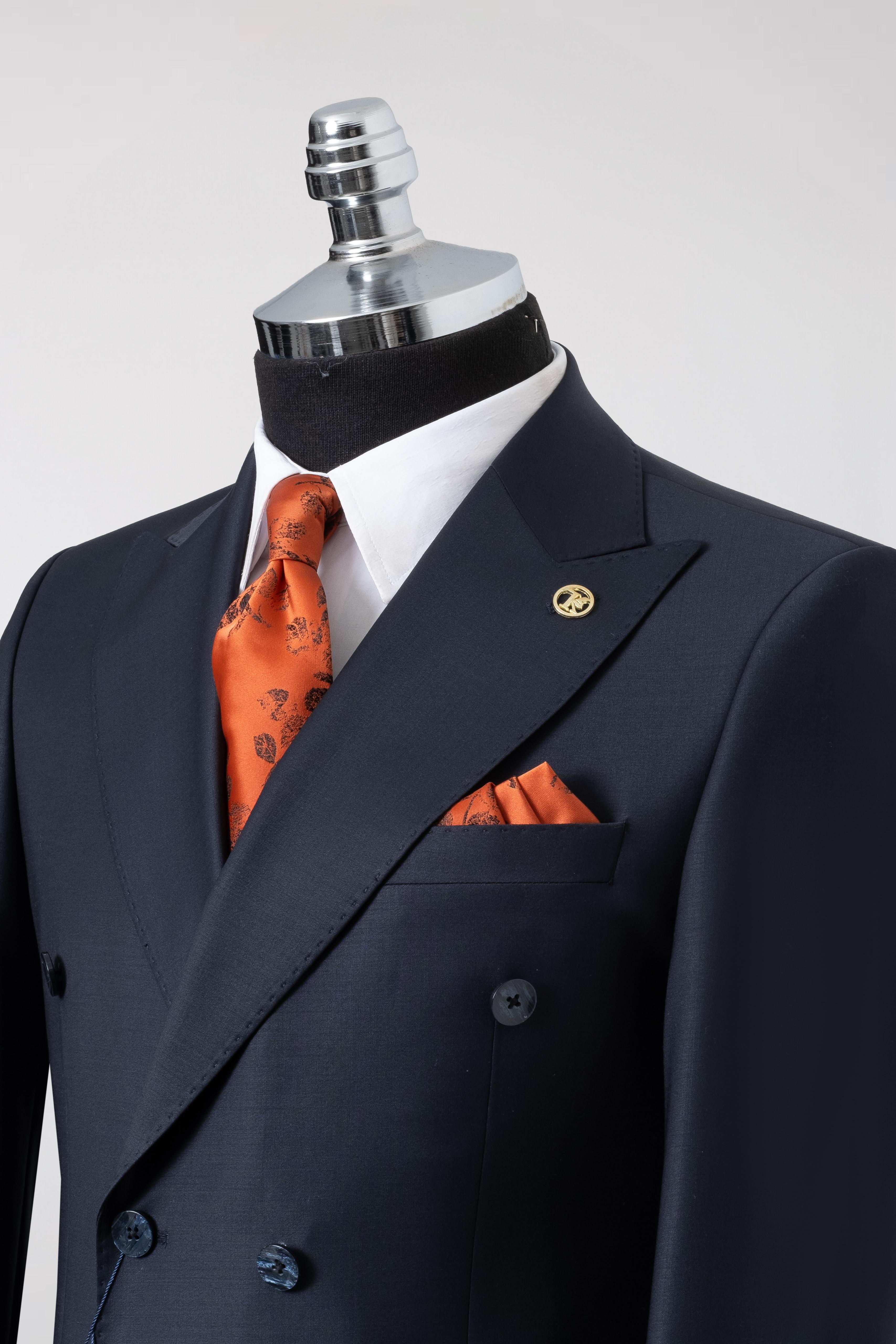 NAVY BLUE DOUBLE BREASTED SUIT