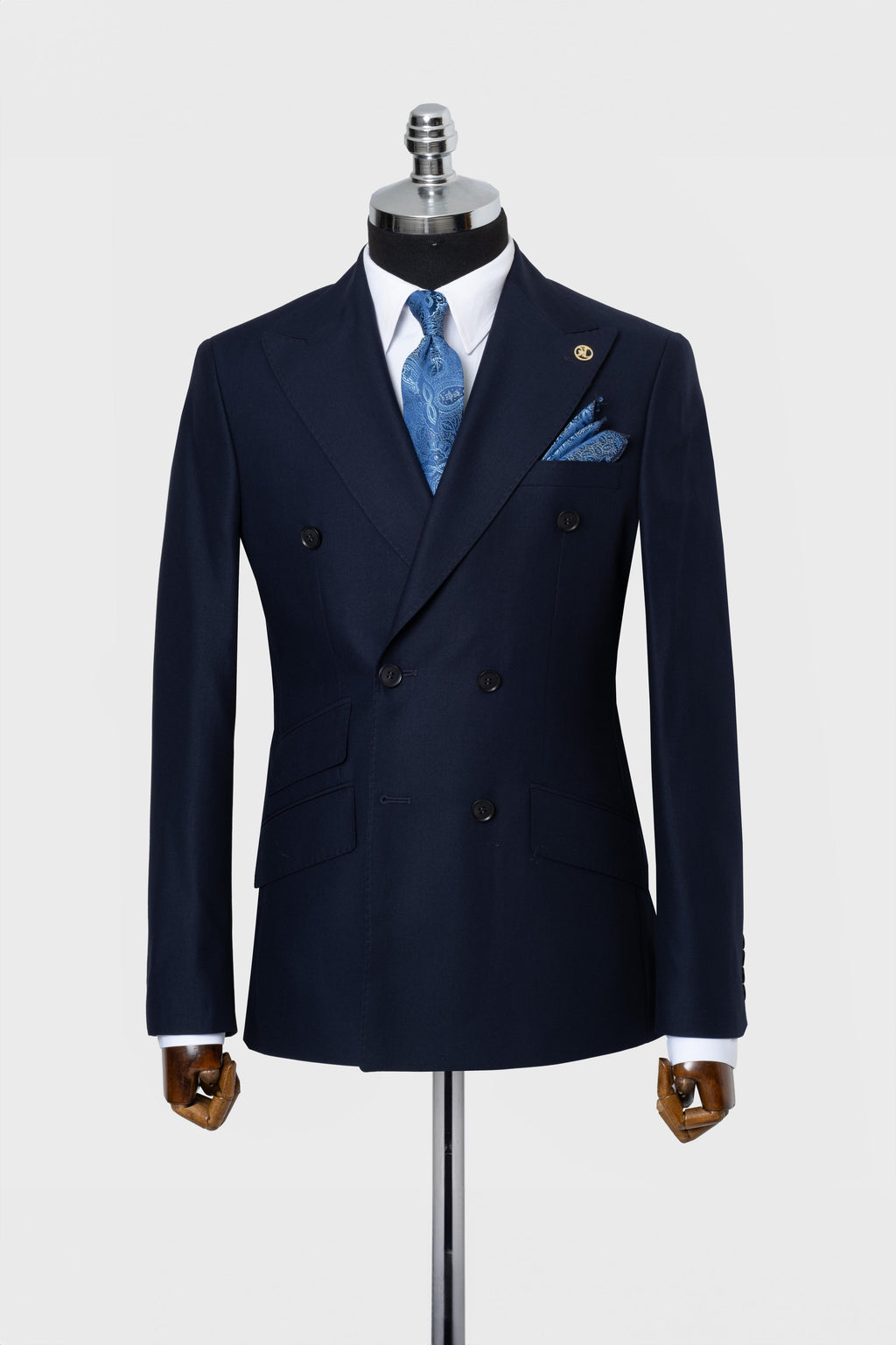 DOUBLE BREASTED SUIT NAVY BLUE