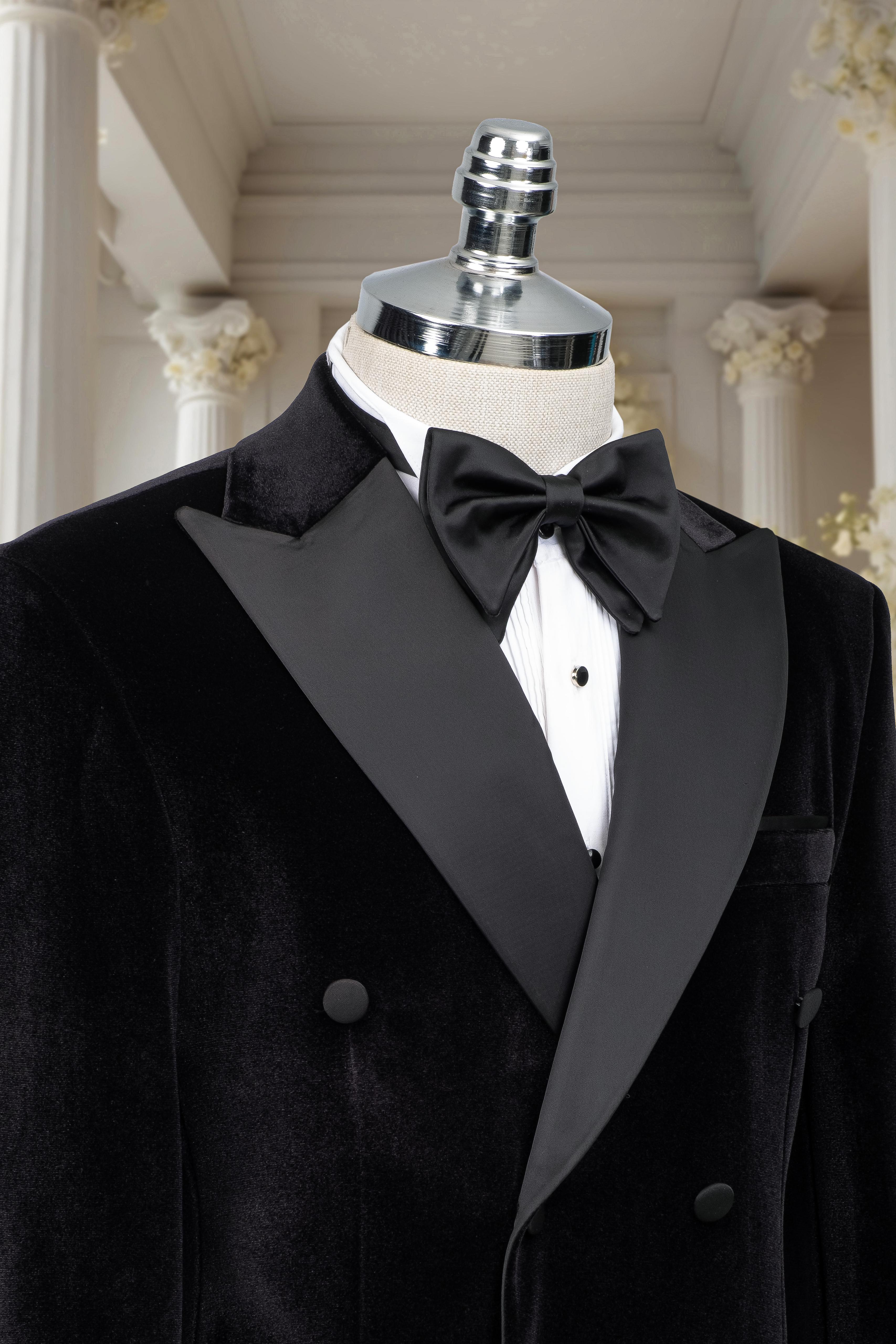 BLACK VELVET DOUBLE BREASTED TUXEDO