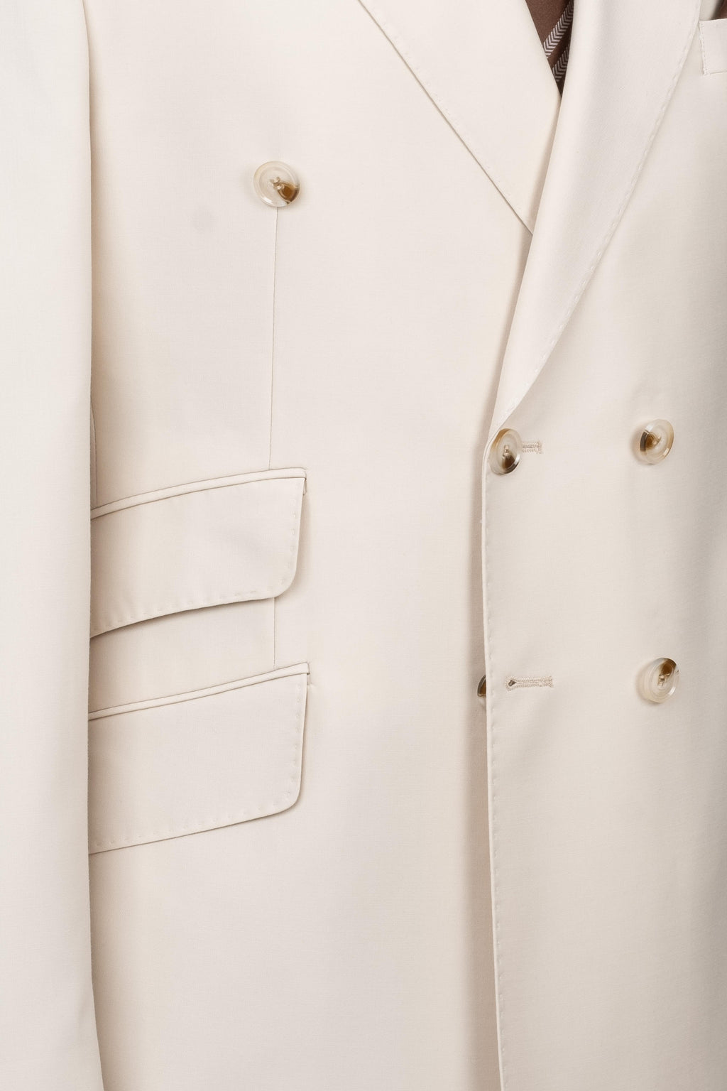 DOUBLE BREASTED SUIT OFF WHITE