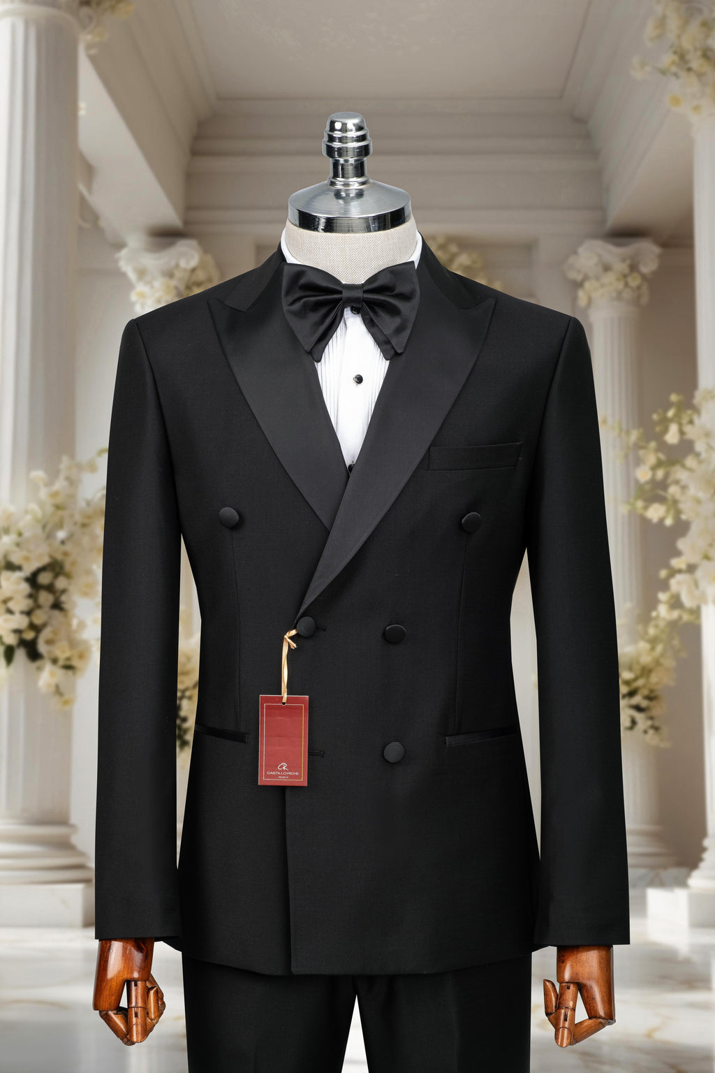 BLACK DOUBLE BREASTED TUXEDO