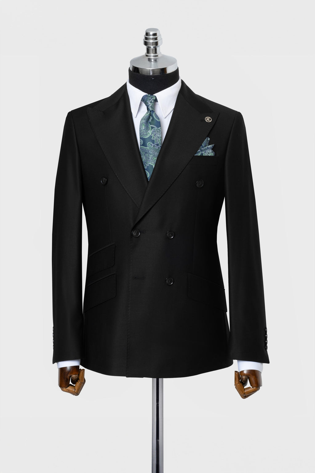 DOUBLE BREASTED SUIT BLACK