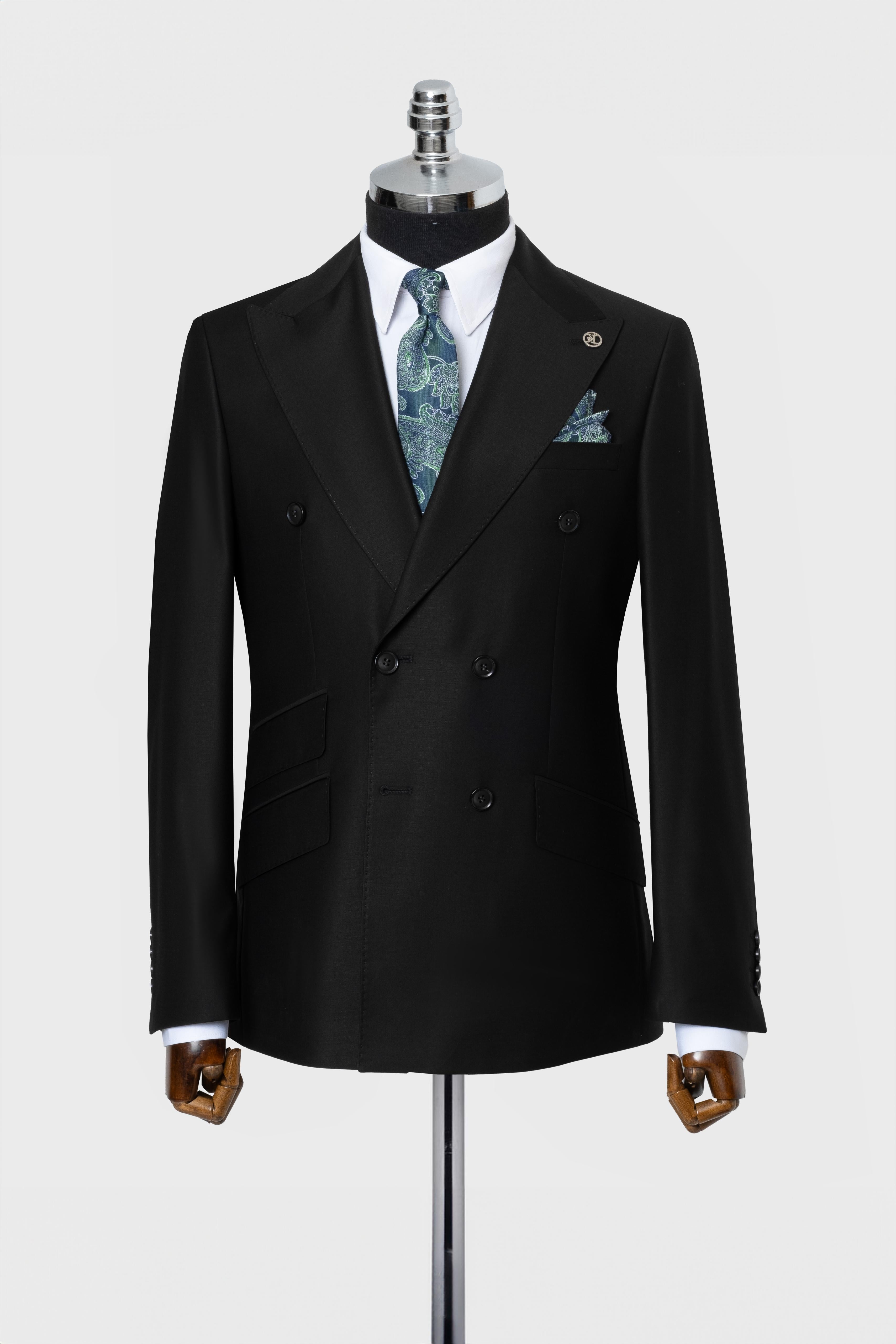 DOUBLE BREASTED SUIT BLACK