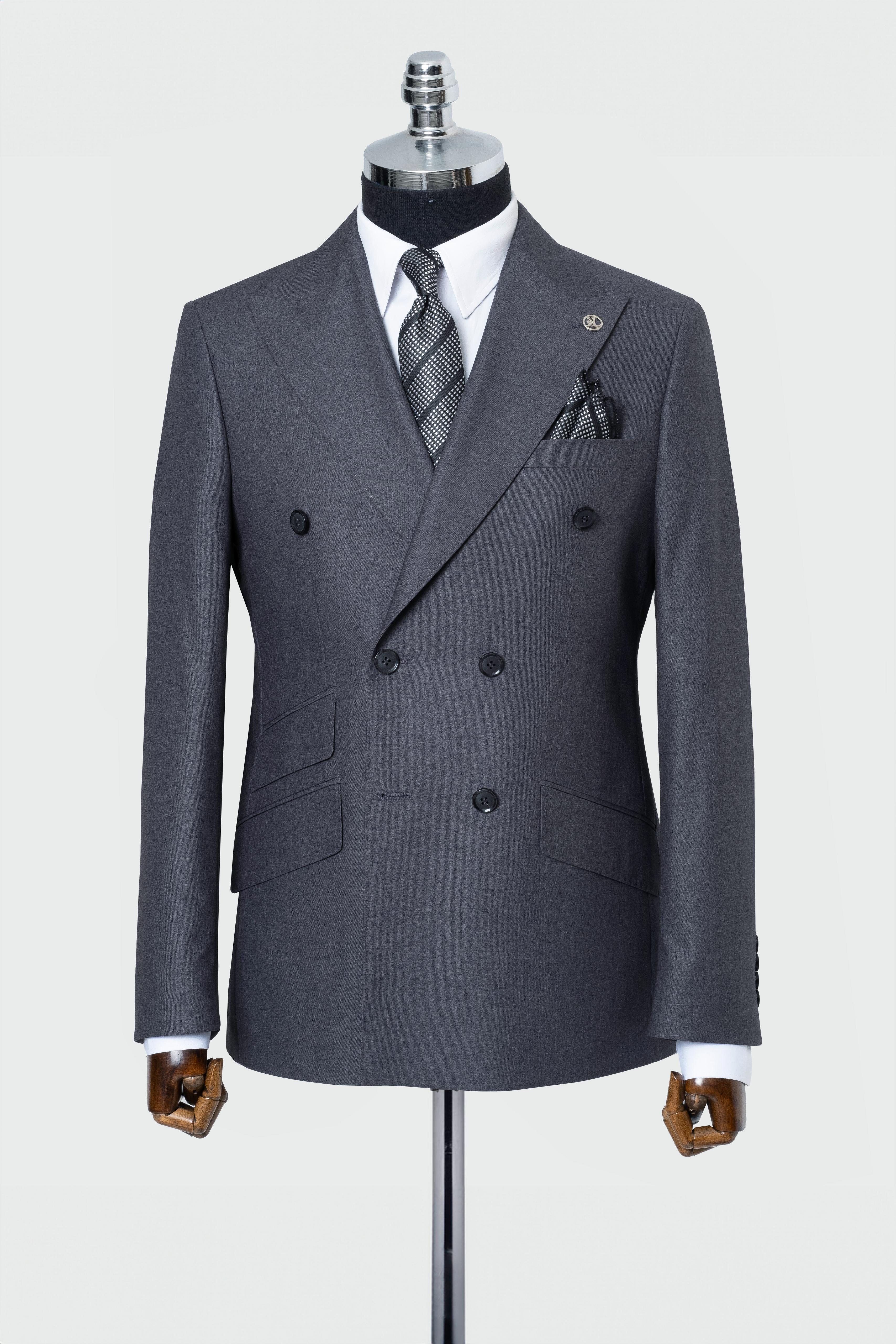 DOUBLE BREASTED SUIT GRAY