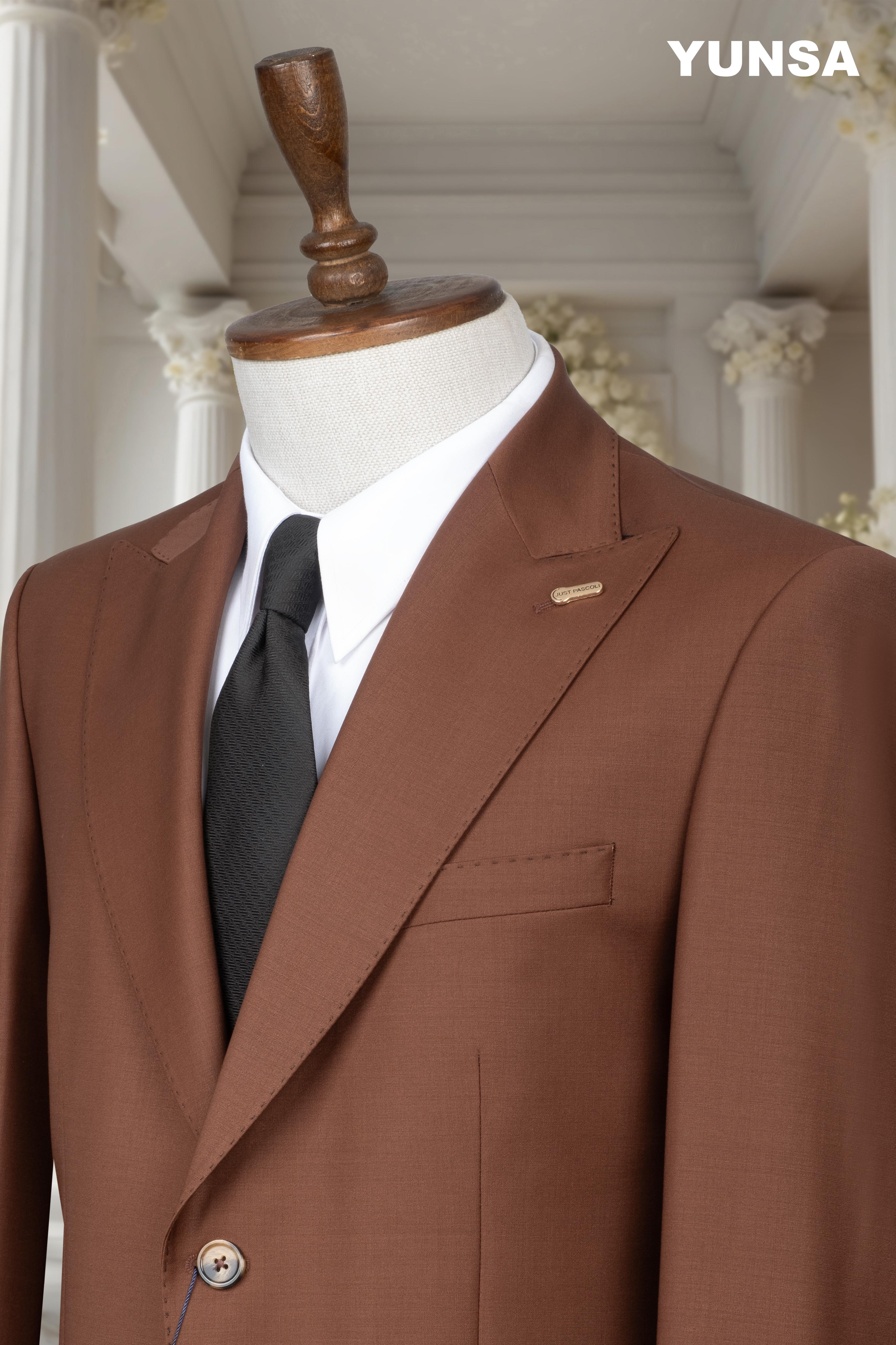 ITALIAN TAILORED FIT 100% WOOL SUIT