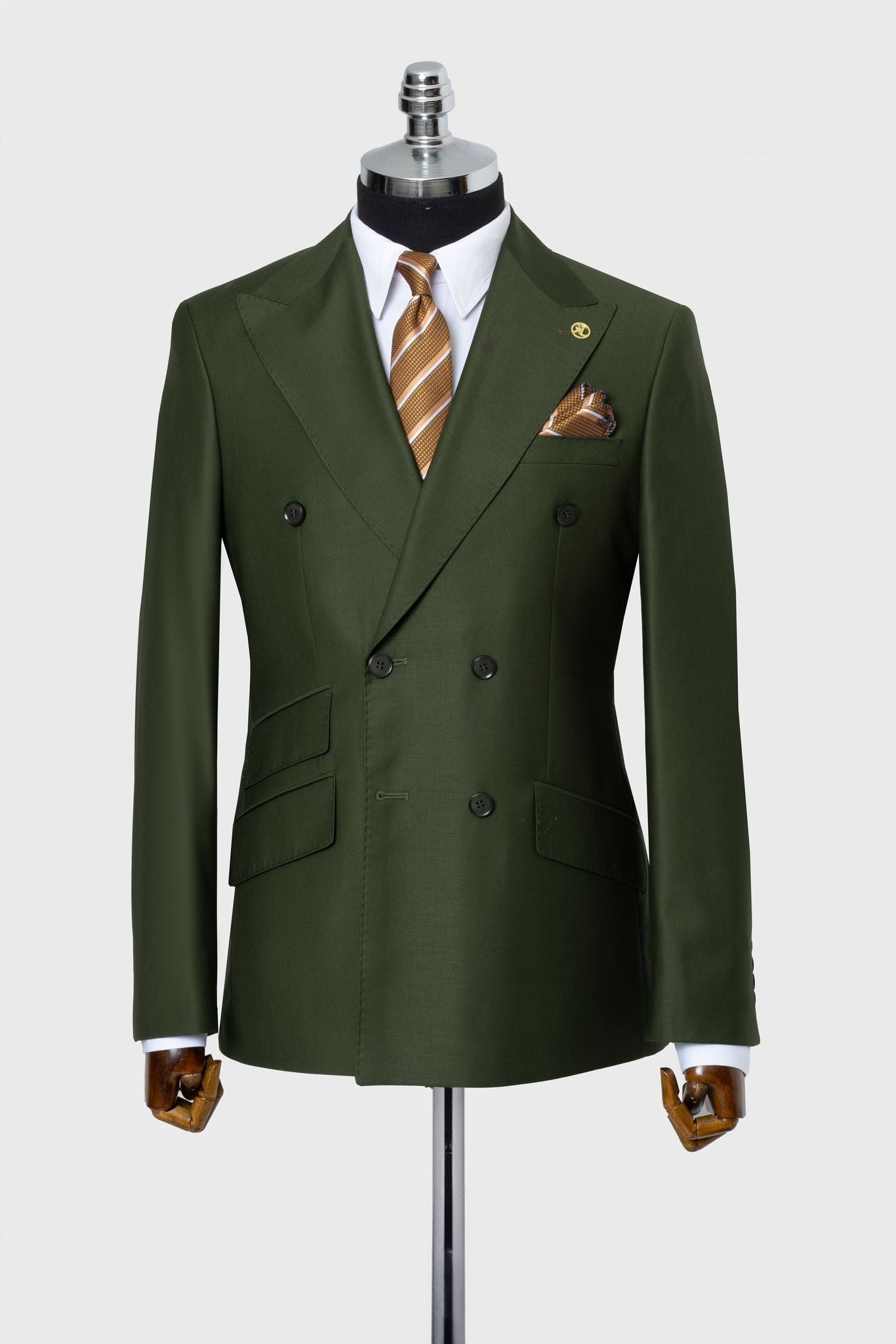 DOUBLE BREASTED SUIT GREEN