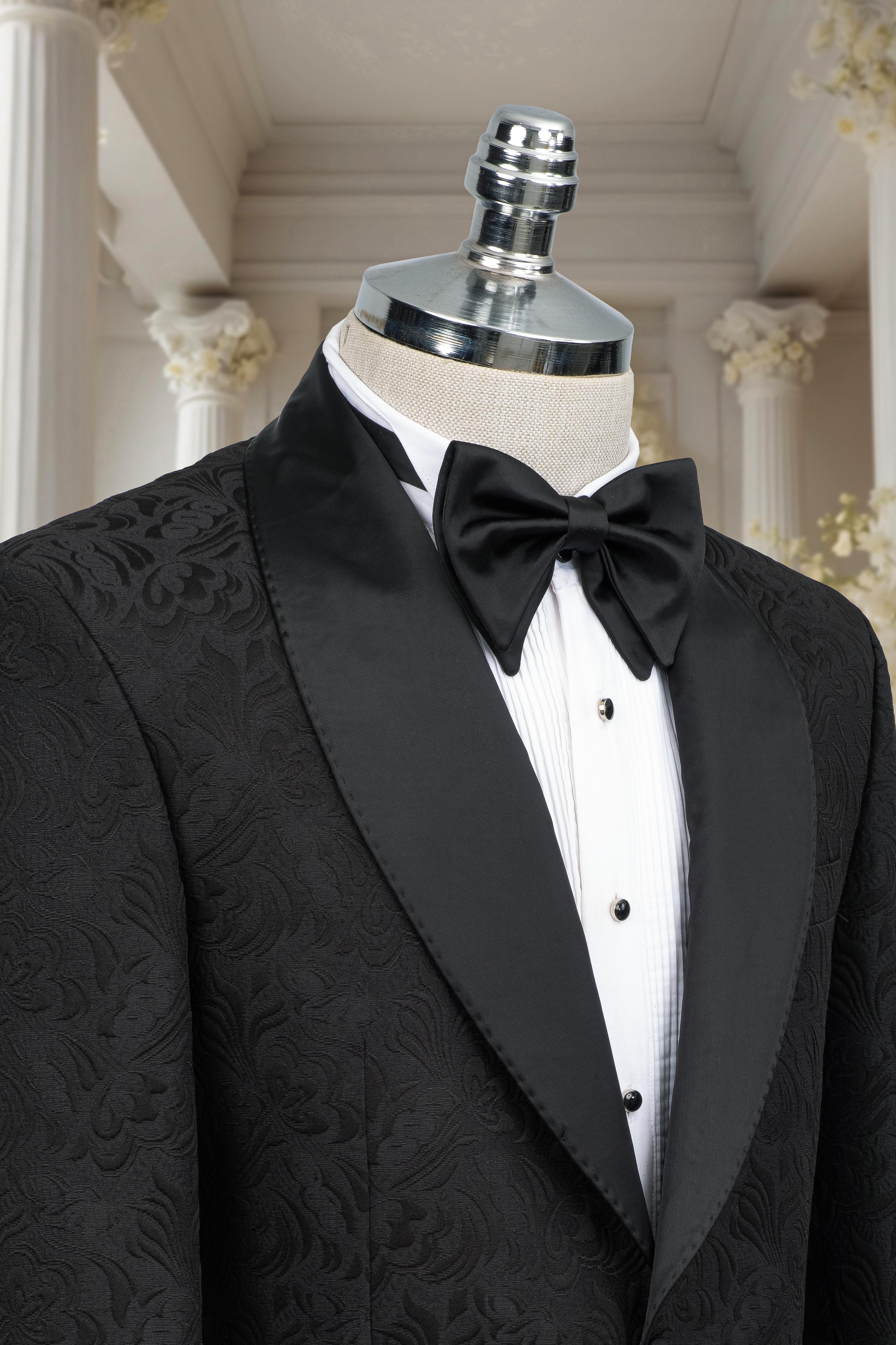 BLACK JACQUARD TUXEDO