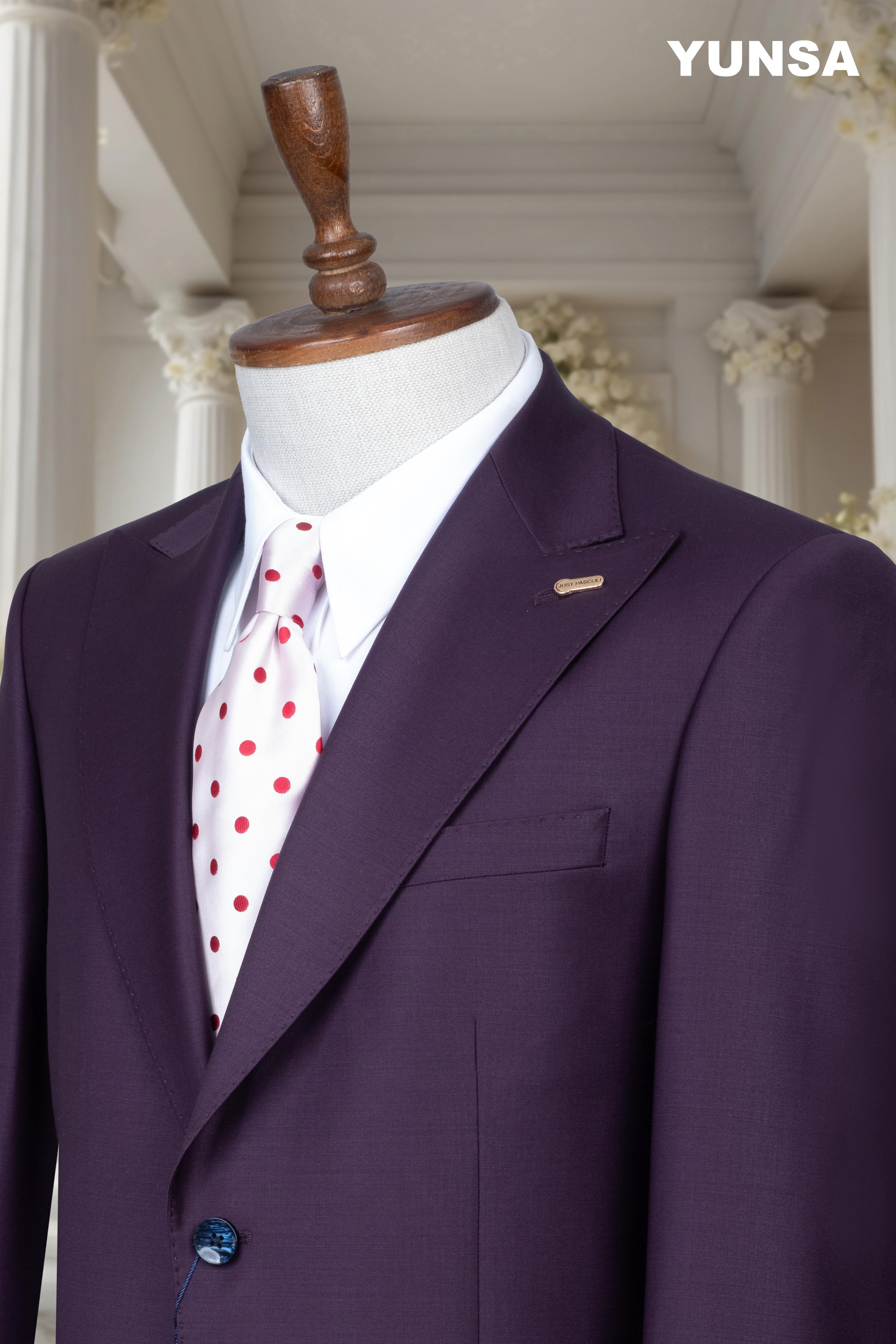 ITALIAN TAILORED FIT 100% WOOL SUIT