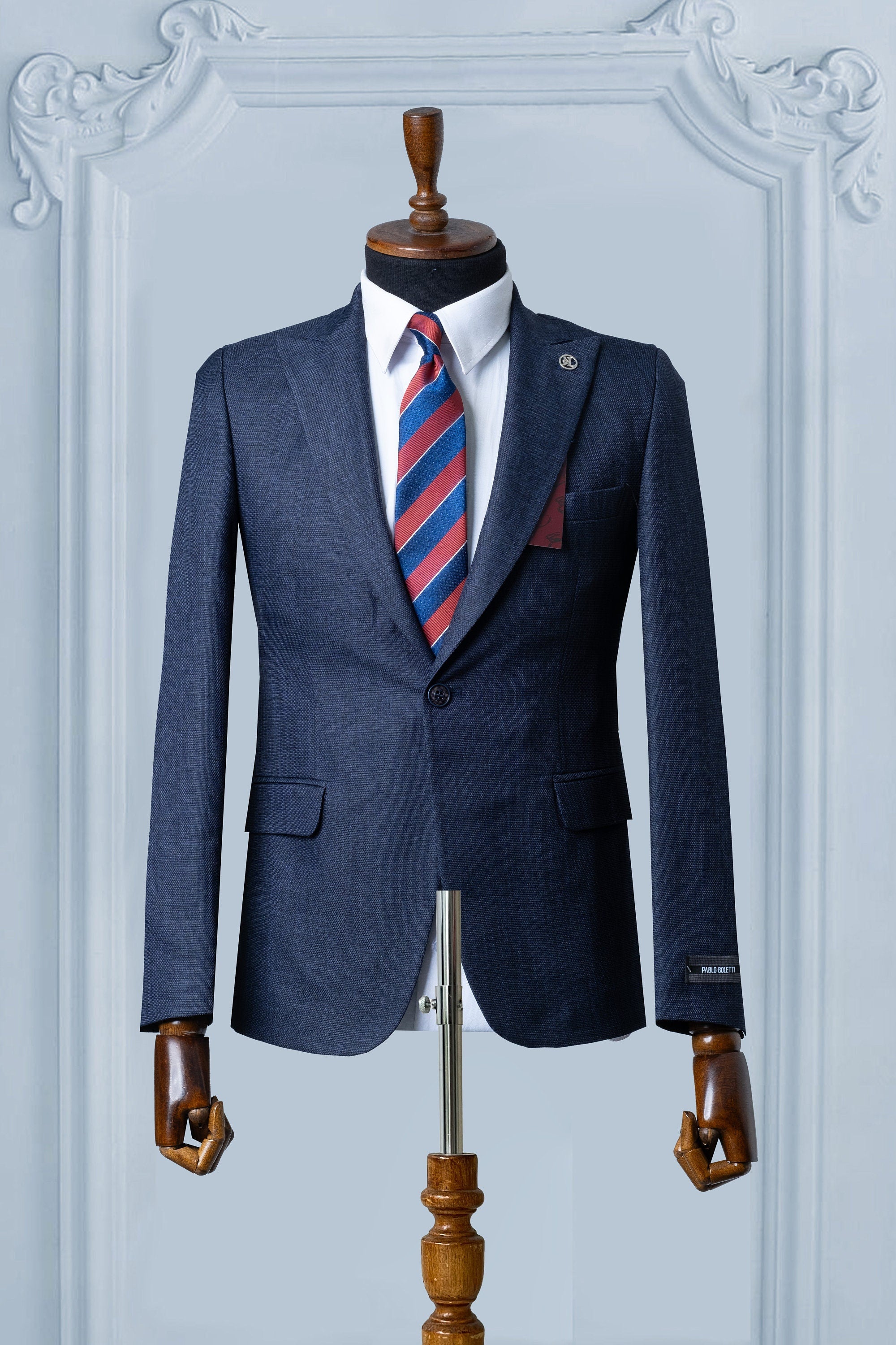 Navy Blue Men Blazer, Slim Fit Wool Blazer, One Button Blazer, Blazer For Men, Wedding Men Blazer, Party Wear Blazer, Dinner Wear Blazer