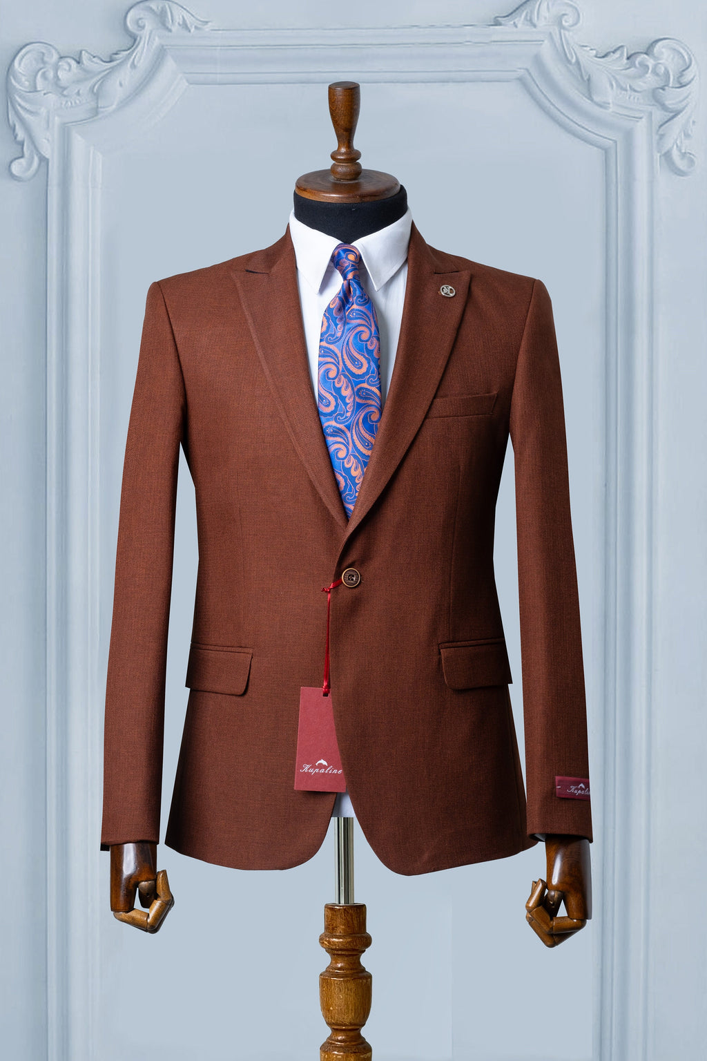 Brown Men Blazer, Slim Fit Wool Blazer, One Button Blazer, Blazer For Men, Wedding Men Blazer, Party Wear Blazer, Dinner Wear Blazer