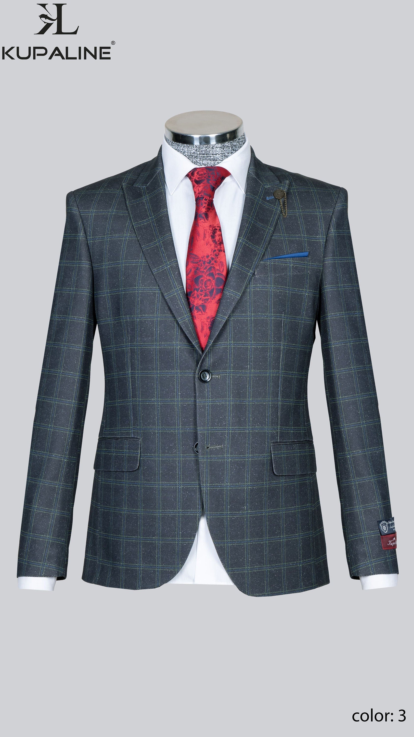 Men Jackets Slim Fit Two Buttons Wedding Groom Party Wear Coat, Plaid Blazer Jacket, Men Plaid Checked Blazer,Slim Fit Blazer